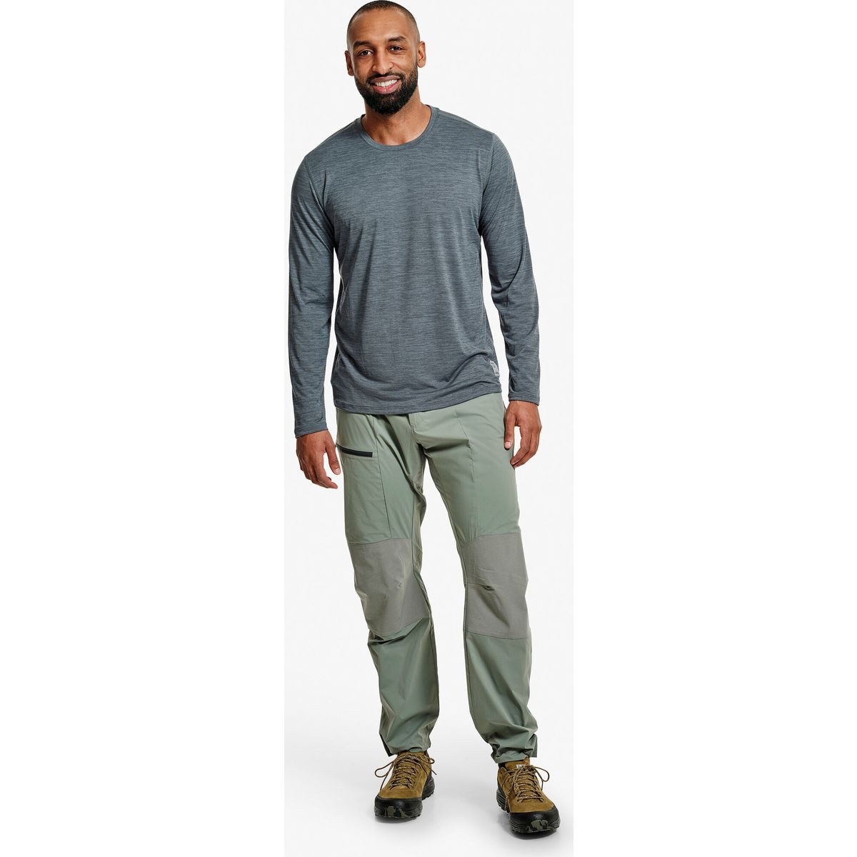 Lundhags Funktionsshirt Tived Long Sleeve T-shirt M Vielseitiges Langarm-T-Shirt aus 100% Merinowolle, ideal für