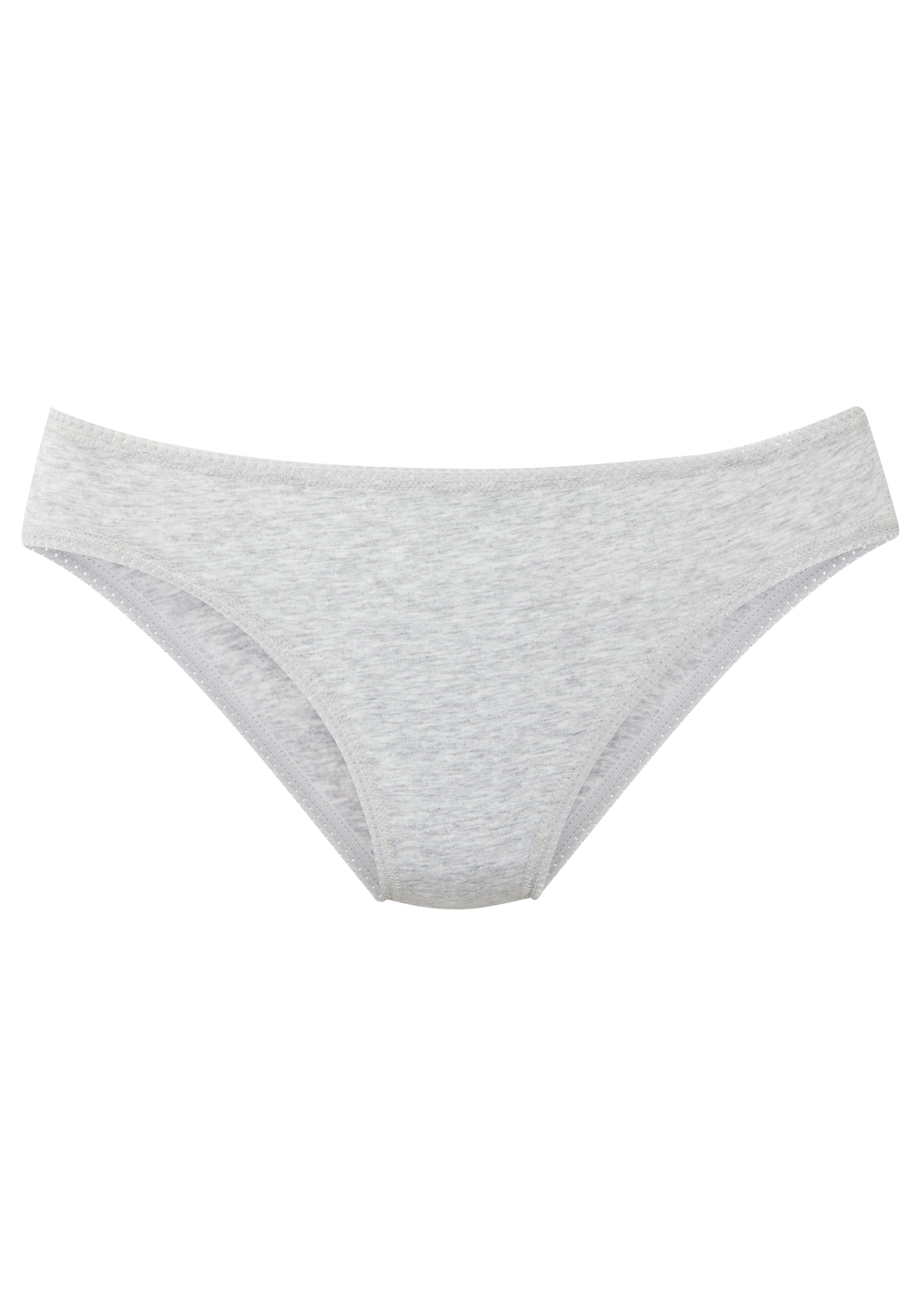 LASCANA Jazz-Pants Slips (3er-Pack) mit Spitze am Beinabschluss, aus weichem und elastischem Jersey – Bild 4 von 5