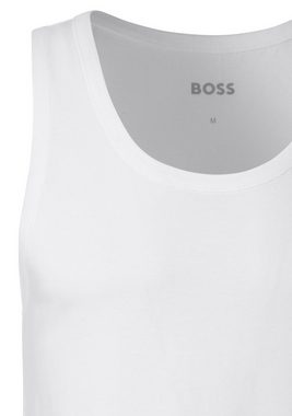 BOSS Unterhemd Tank Top 3P CO (Packung, 3-St) mit Rippbündchen