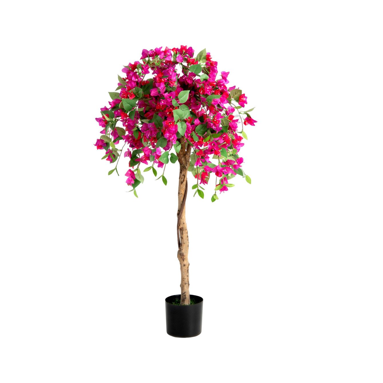 Kunstpflanze, COSTWAY, Höhe 135 cm, Kunstblume im Topf, mit Azalee-Blumen günstig online kaufen