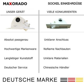 Maxorado Saugdüse Kehrschaufel für Zentralstaubsauger Sockel Einkehr Düse Boden Aufsatz