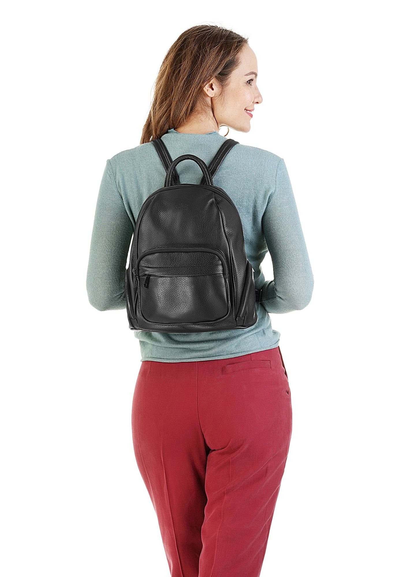 Cluty Cityrucksack, echt Leder, Made in günstig online kaufen
