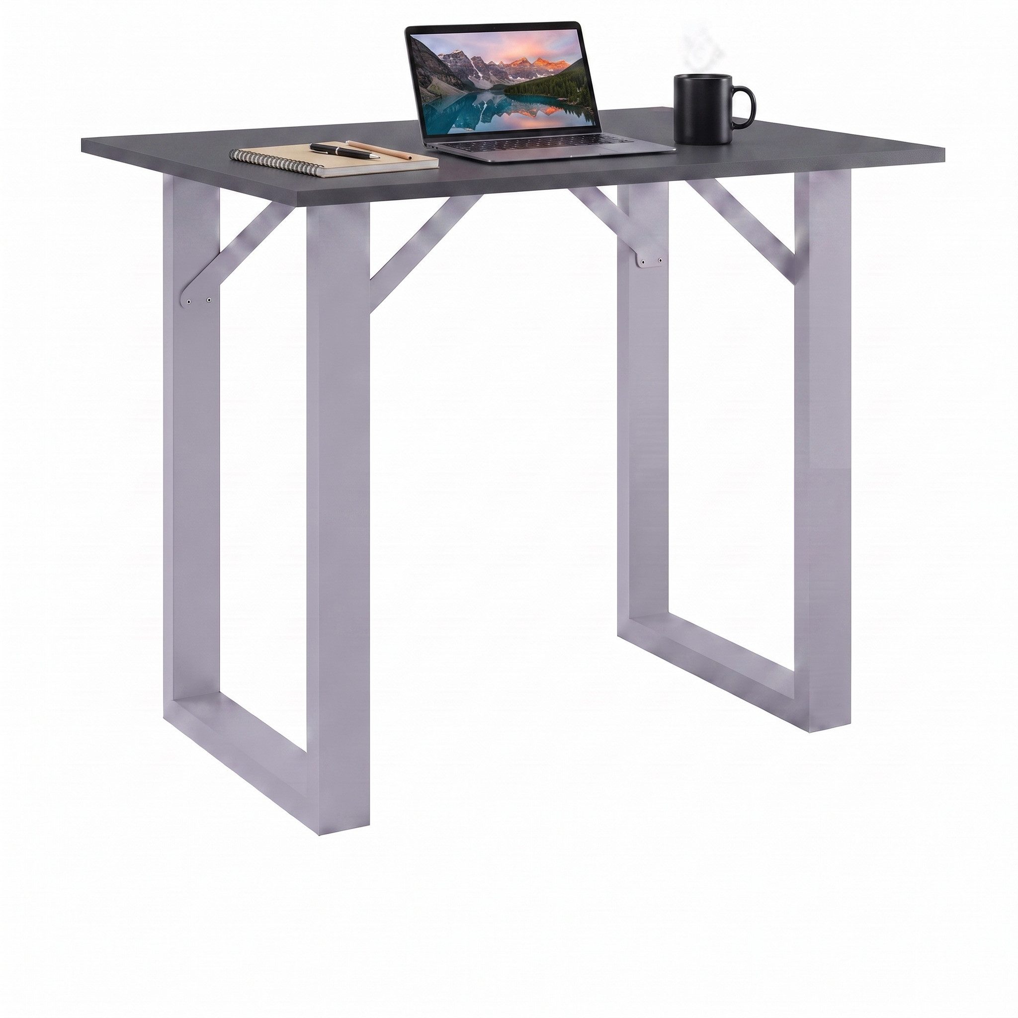 VCM Bartisch Stehtisch Xona rechteckig H. 102 x B. 140 x T. 50, Kompatker Tresen, Hochtisch für kleine Küche, Esszimmer und Barbereich