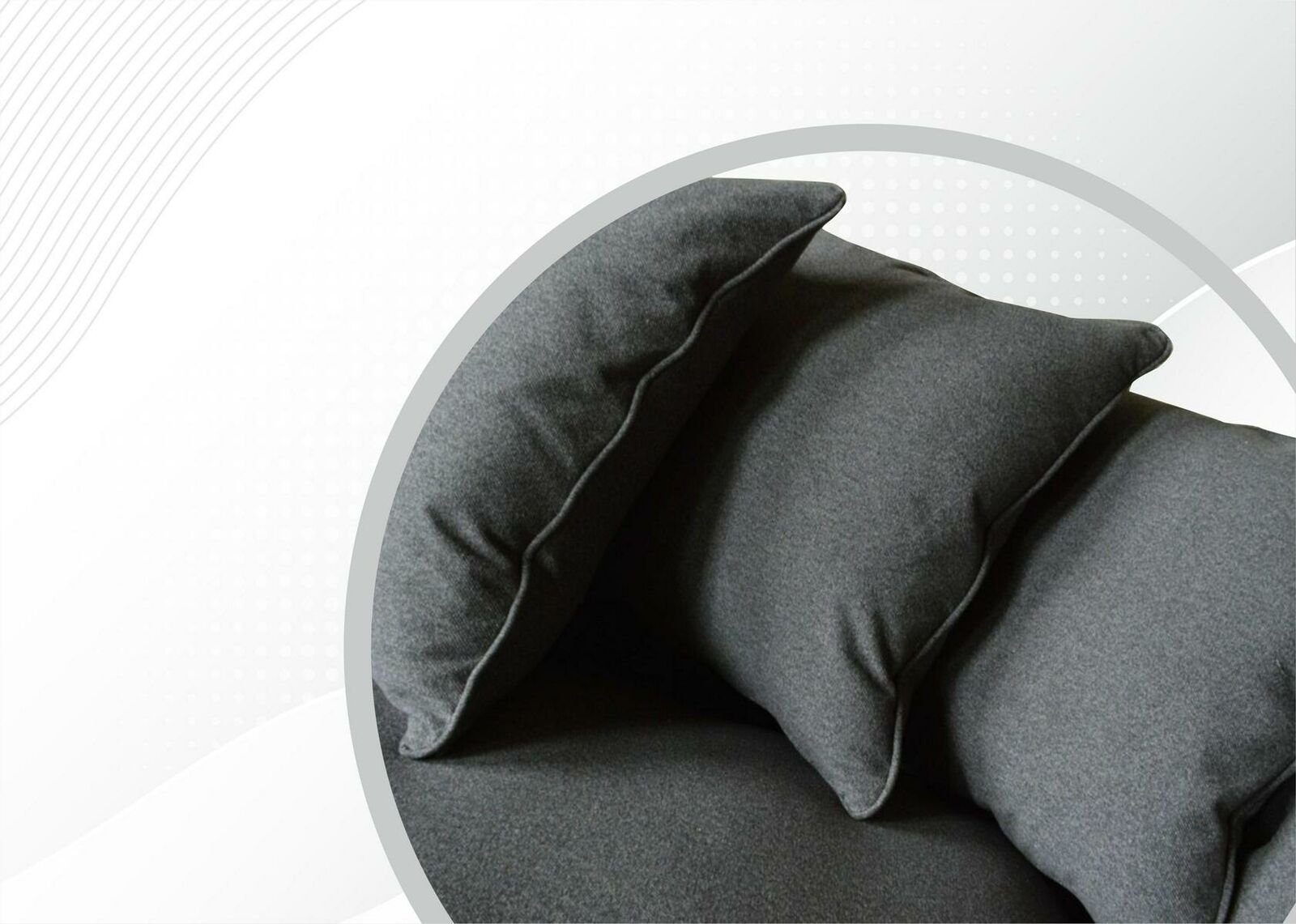 Viersitzer Luxus JVmoebel Rückenkissen in Europe Made Chesterfield-Sofa Grauer mit Möbel Chesterfield Neu,