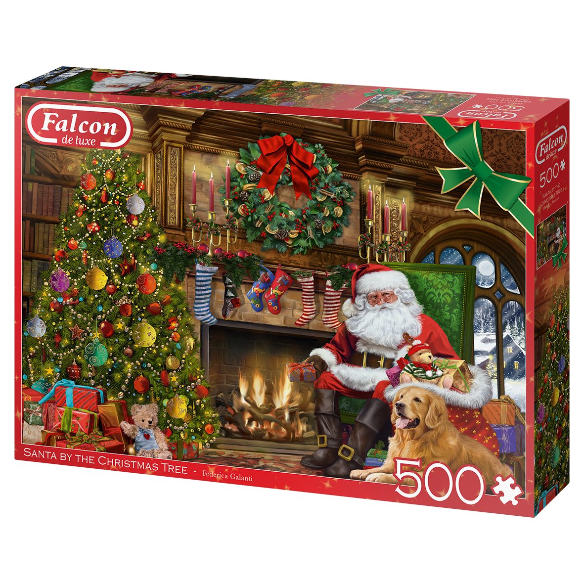 Jumbo Spiele Puzzle Falcon Federica Galanti Weihnachtsmann am Weihnachtsbau günstig online kaufen