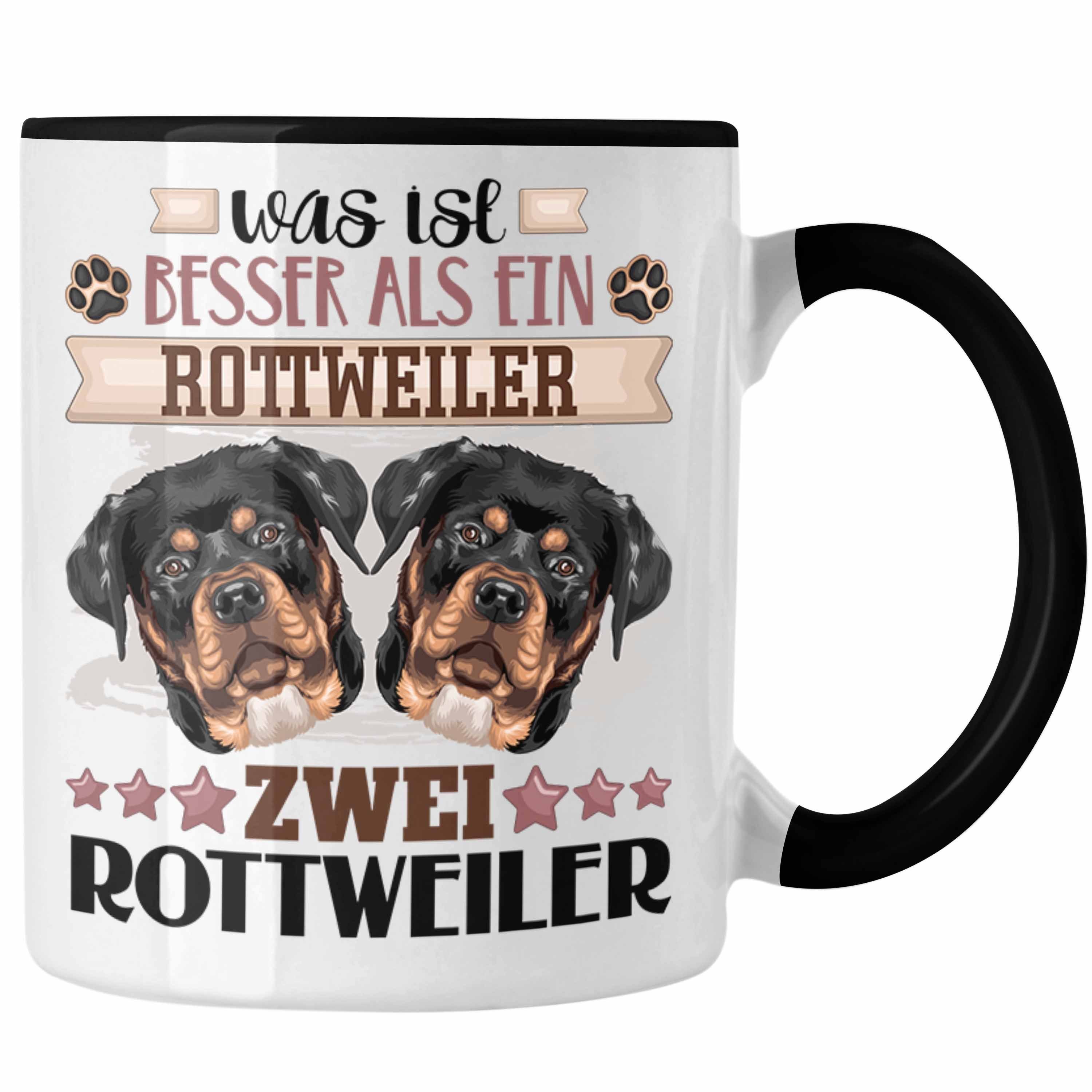 Trendation Tasse Rottweiler Besitzer Tasse Geschenk Lustiger Spruch Geschenkidee Was Is Schwarz