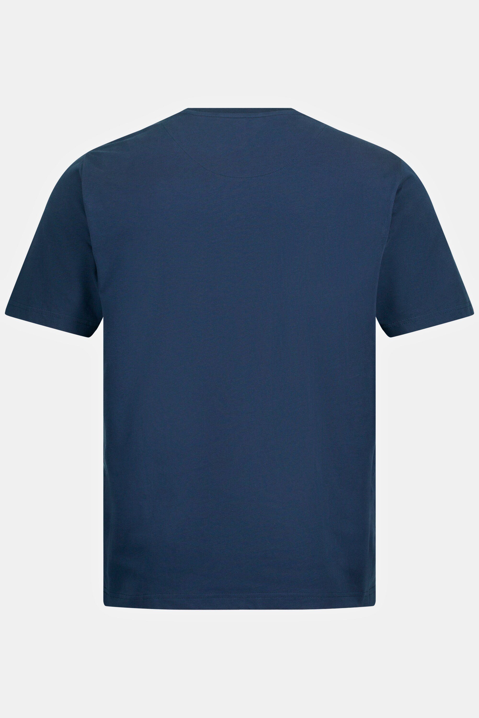 JP1880 T-Shirt T-Shirt Halbarm Badges Rundhals