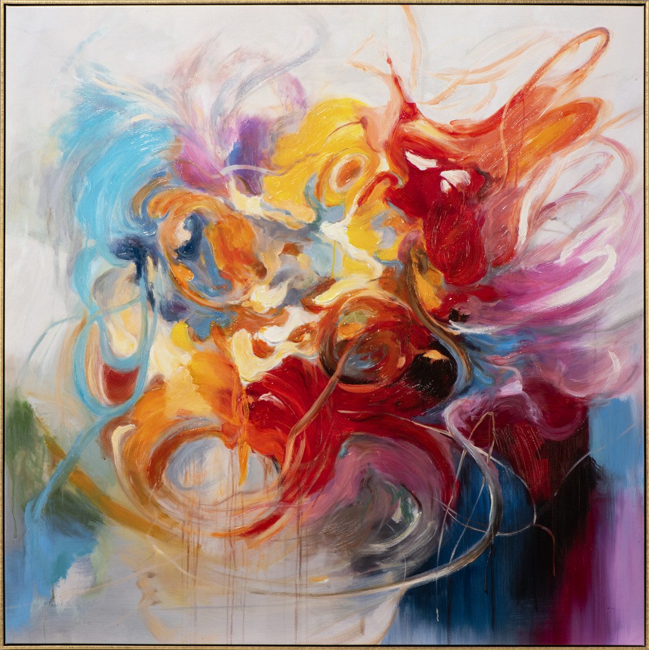 ArtUniverse Gemälde Joie de vivre 115 x 115 cm, Abstrakt