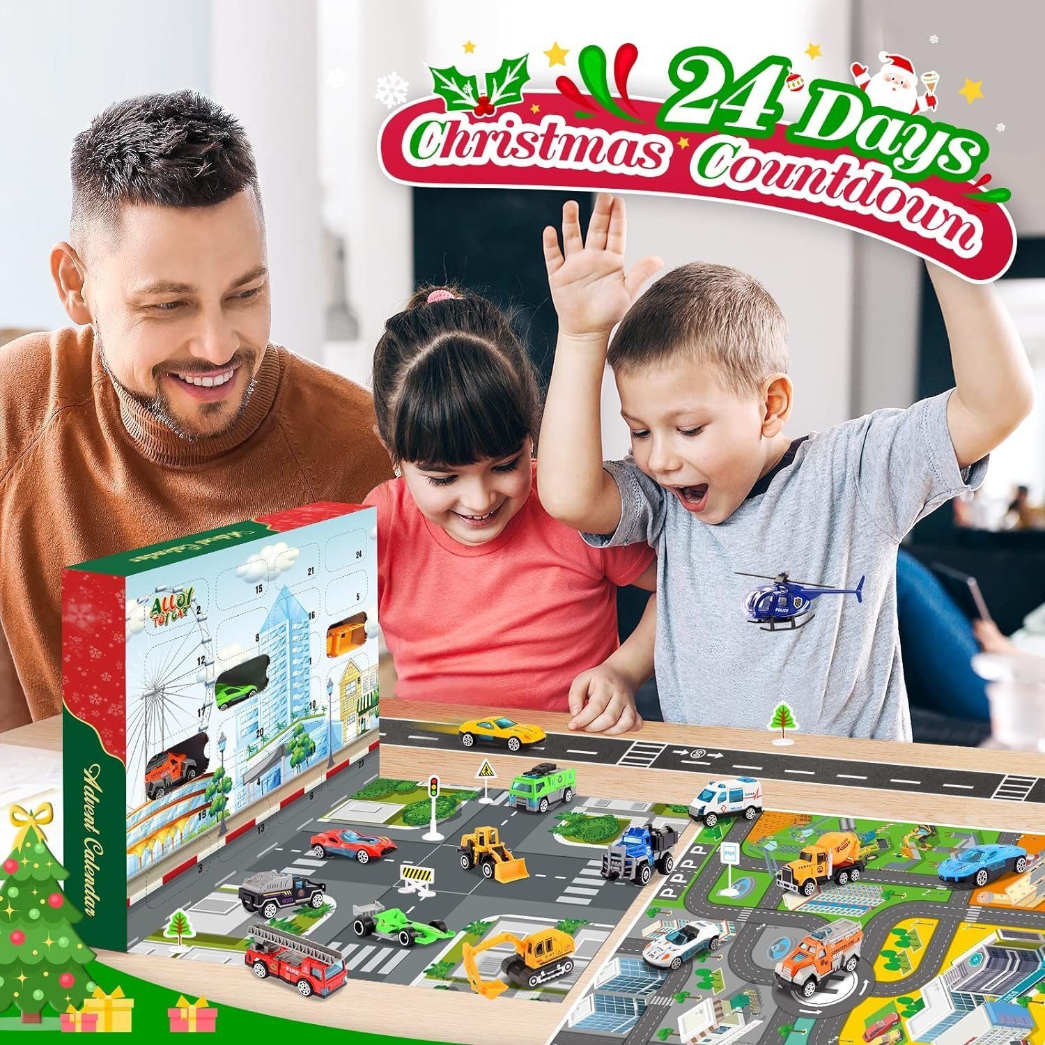 feinlux Spielzeug-Adventskalender CT1288-Gelb
