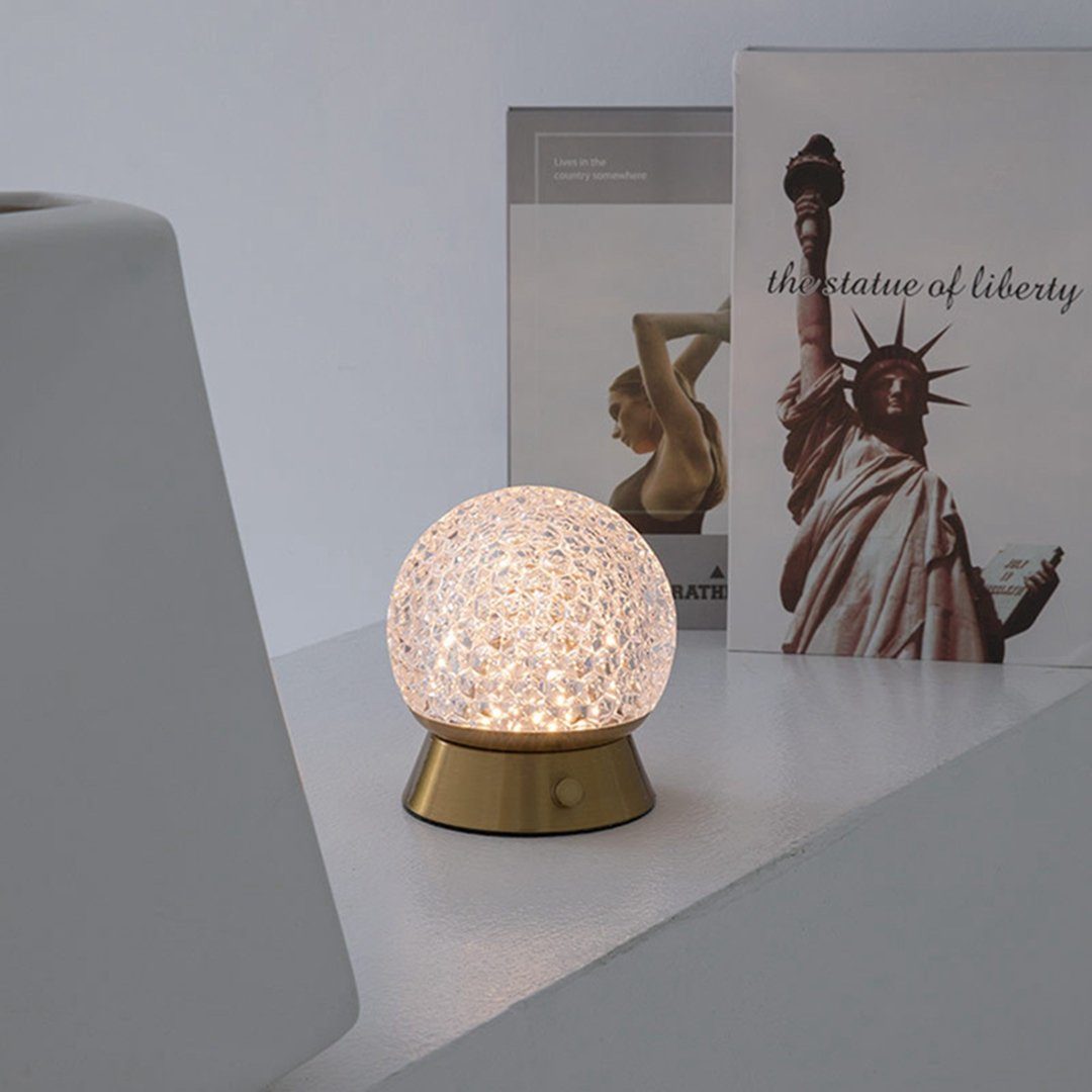 LED Tischleuchte led tischlampe, DAYUT kristallkugel tischlampen dekorative wiederaufladbare