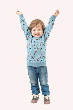 maDDma Stoff Motiv-Jersey Kindermotiv Kleiner Fuchs ab 0,5m, hellblau
