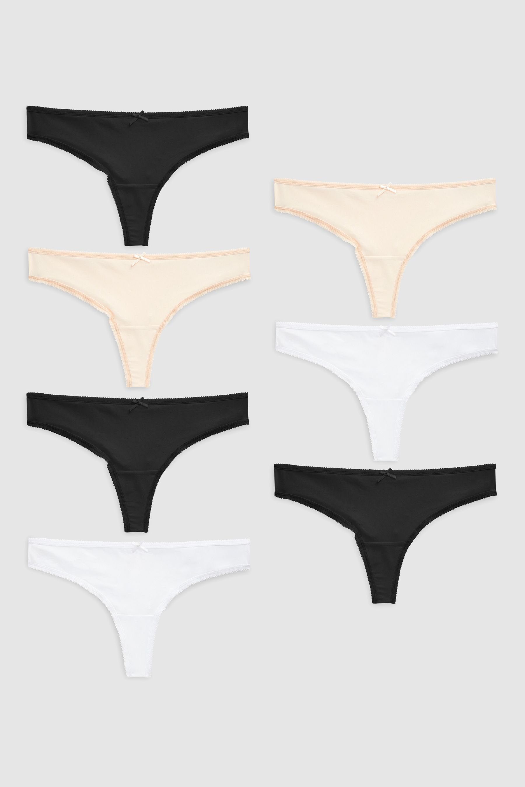 String Tanga-Slips aus Mikrofasern im 7er-Pack