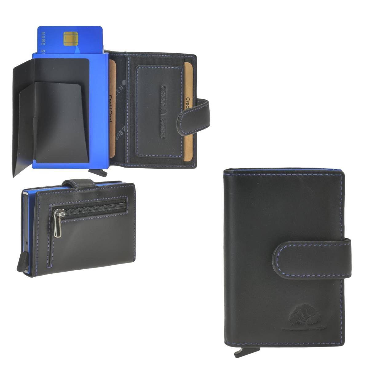 Geldbörse "Royal Nappa" Kartenetui RFID Portemonnaie Mini Geldbörse Slim