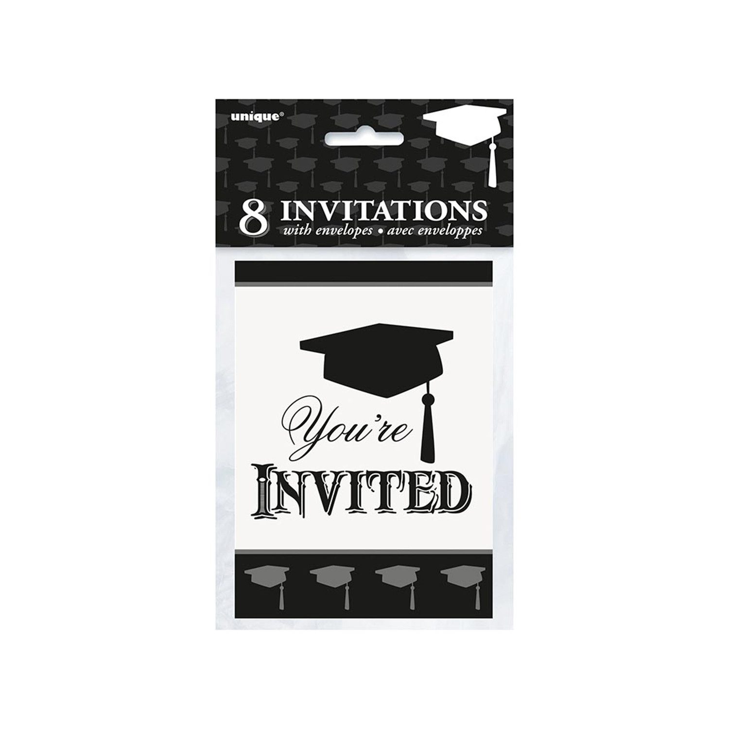 Unique Industries Inc. Hängedekoration Einladung Graduate 8Stk.