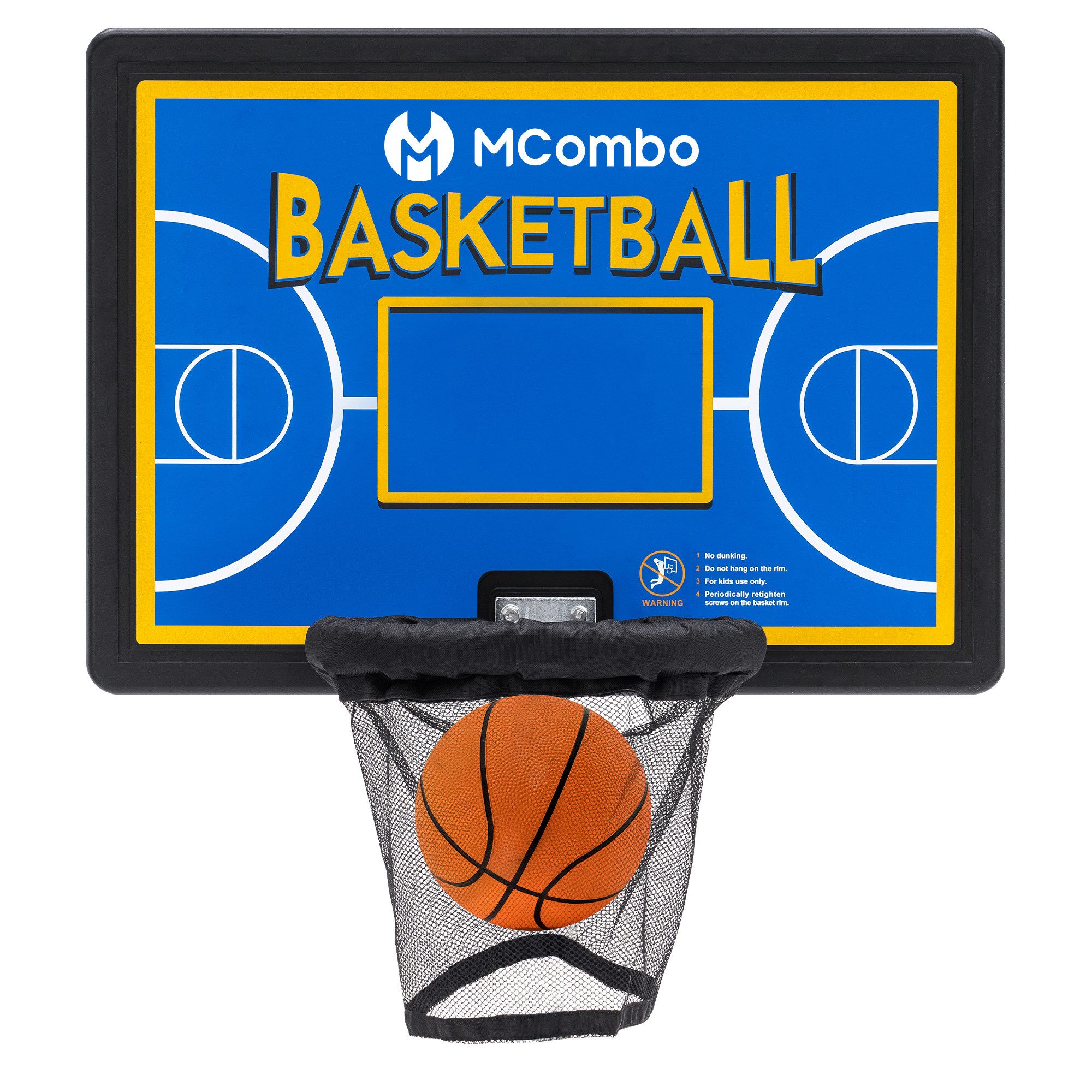 MCombo Kindertrampolin M MCombo Trampolin basketballkorb, Trampolin Zubehör Set, 31 cm, U-Halterungen