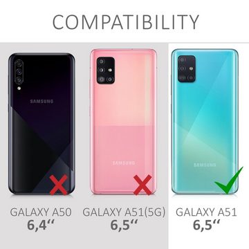 kwmobile Handyhülle Case für Samsung Galaxy A51, Hülle Silikon metallisch schimmernd - Handyhülle Cover