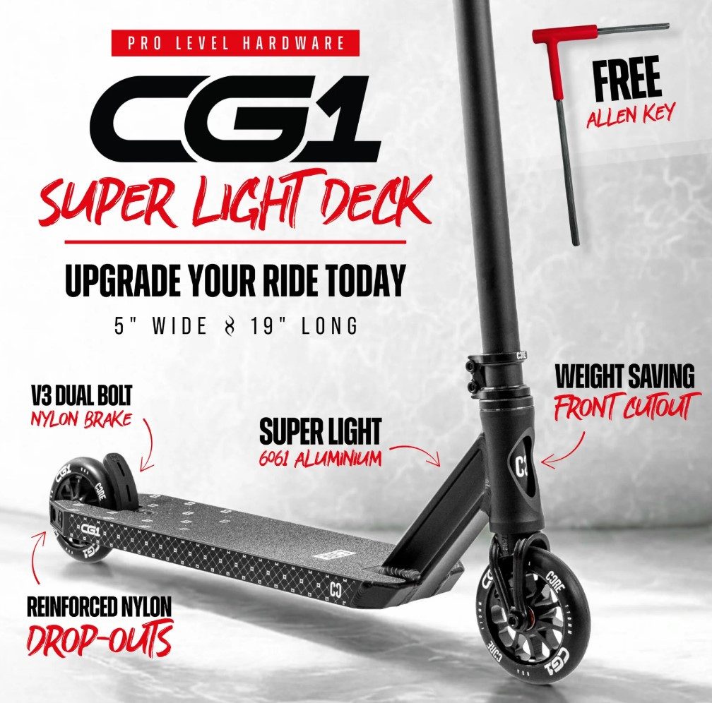 Core Action Sports Stuntscooter CORE CG1 Stunt-Scooter Park H=81cm Schwarz