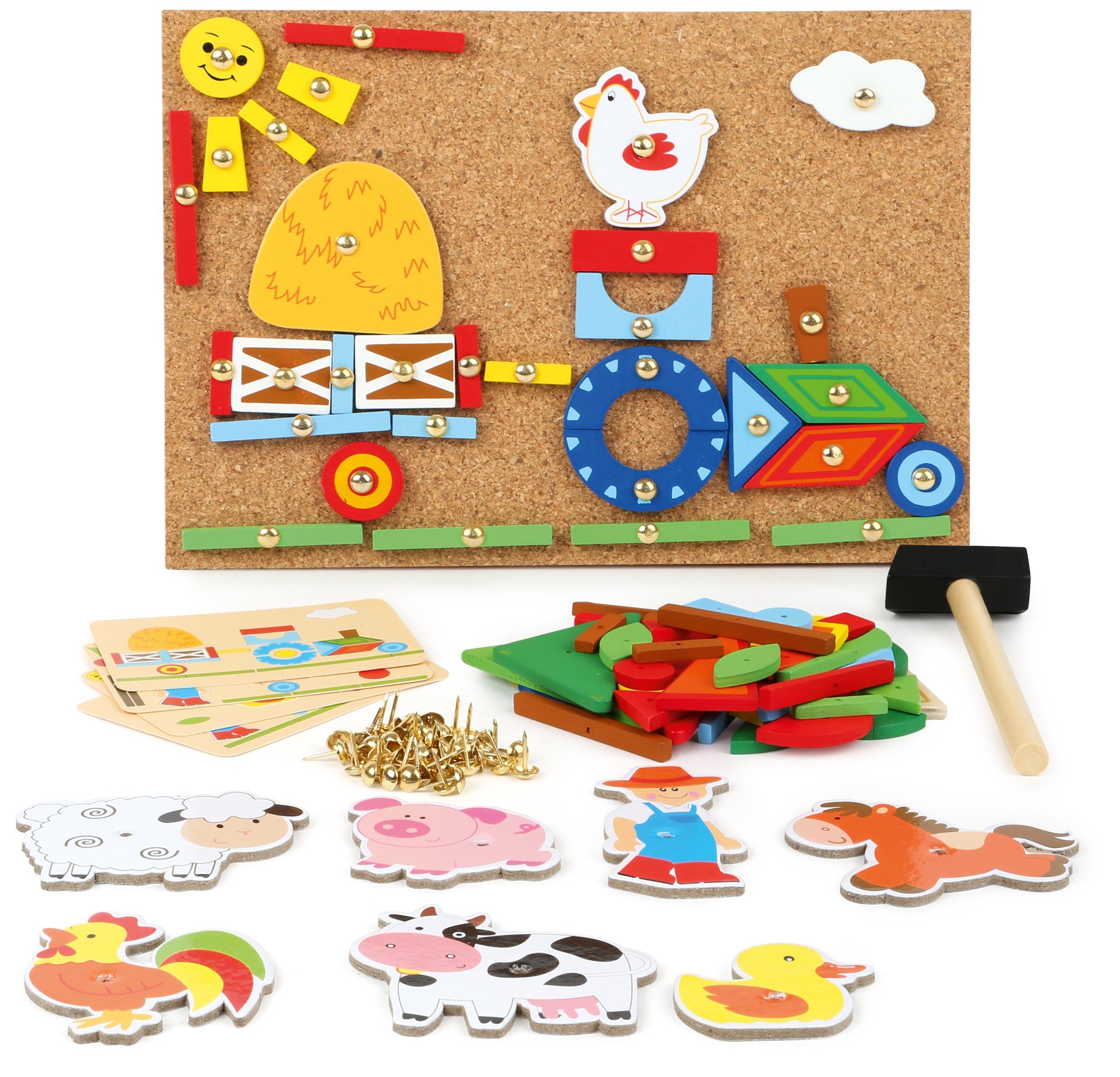 Small Foot Lernspielzeug Hämmerchenspiel Bauernhof