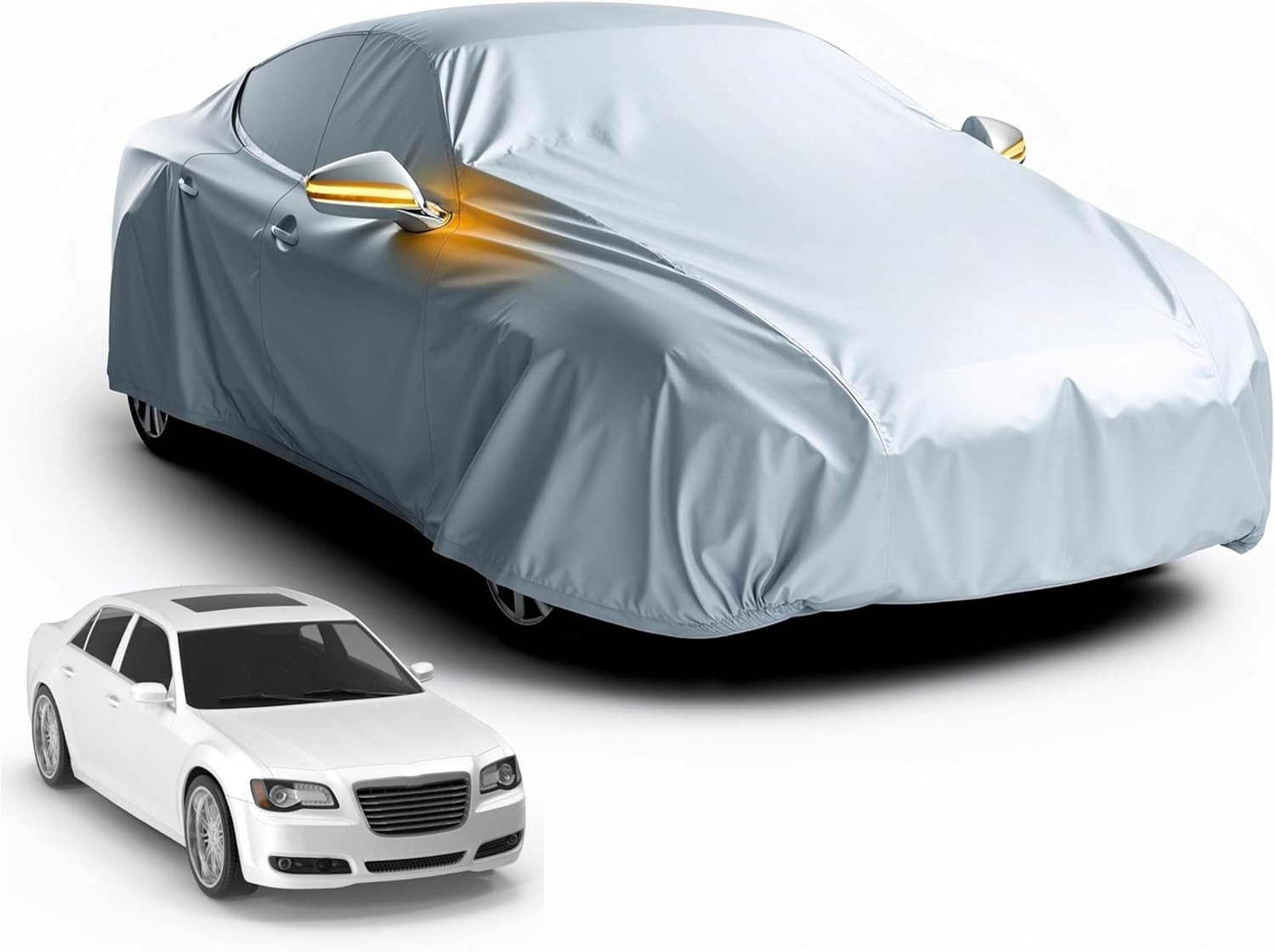 POWR Car Autoplane Universale Autoschutzhülle - Autoabdeckung - wasserdichte Autoplane (Packung, 1-St)