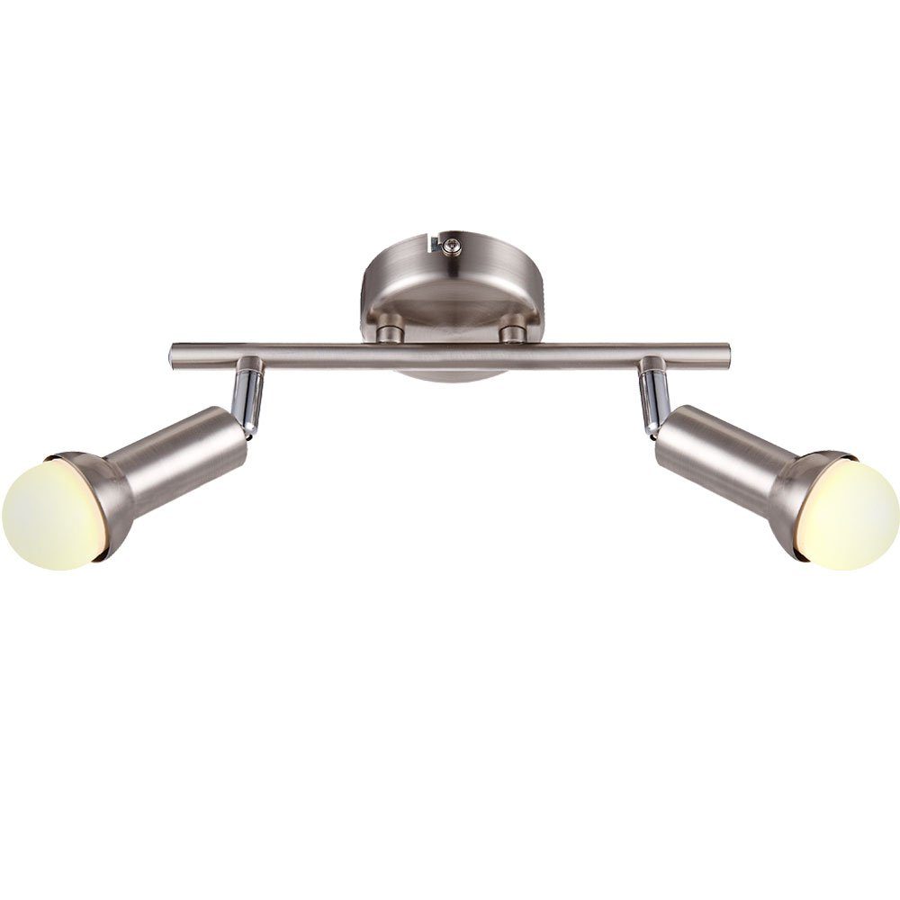 Deckenlampe E14 verstellbar Globo Strahler Leuchtmittel Warmweiß, Flurleuchte inklusive, Deckenleuchte, LED LED Spotleuchte
