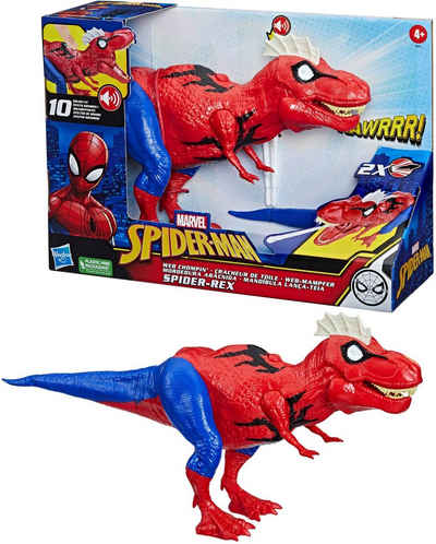 Hasbro Actionfigur Marvel Spider-Man Web-Mampfer Spider-Rex, mit Sound und Schussfunktion