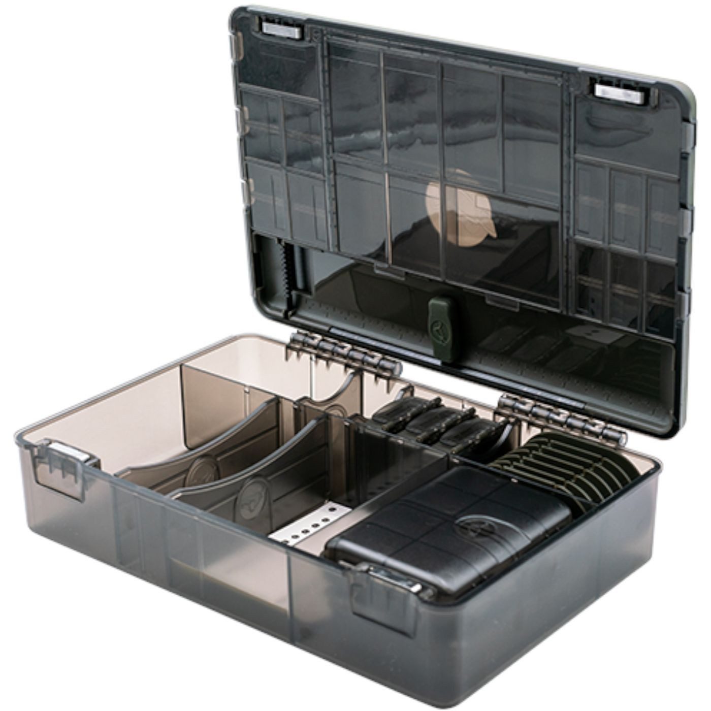 Korda Angelkoffer Korda Tackle Box Bundle Deal - 6 Angelboxen + 1 Leadersafe