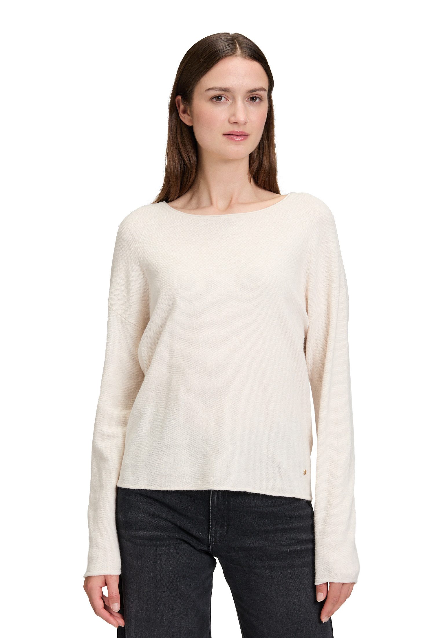 Betty&Co Strickpullover Damen mit Rundhalsausschnitt (1-tlg)