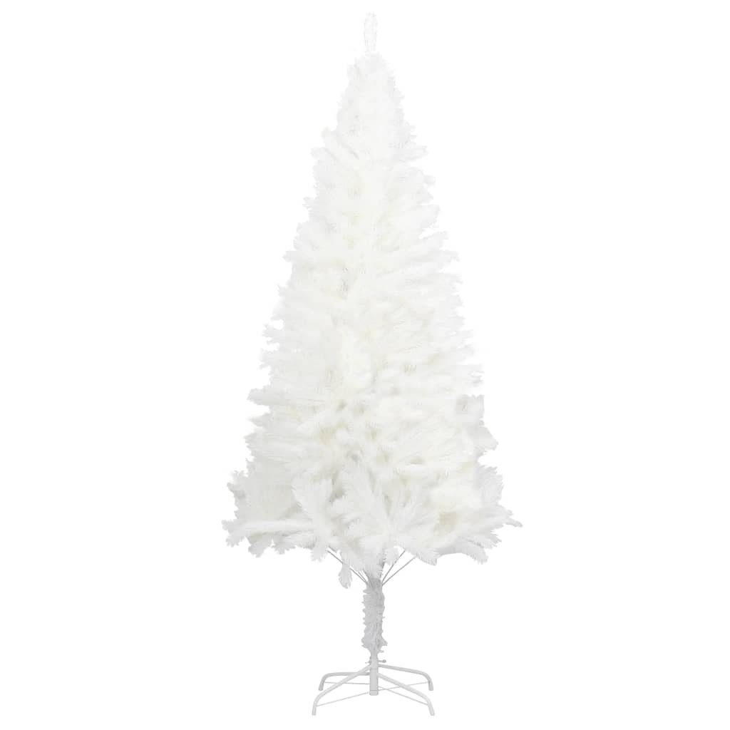 Künstlicher 120 Weiß furnicato Weihnachtsbaum Naturgetreue cm Nadeln