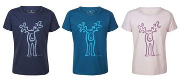 Elkline T-Shirt Rudolfinchen Retro Elch Brust und Rücken Print