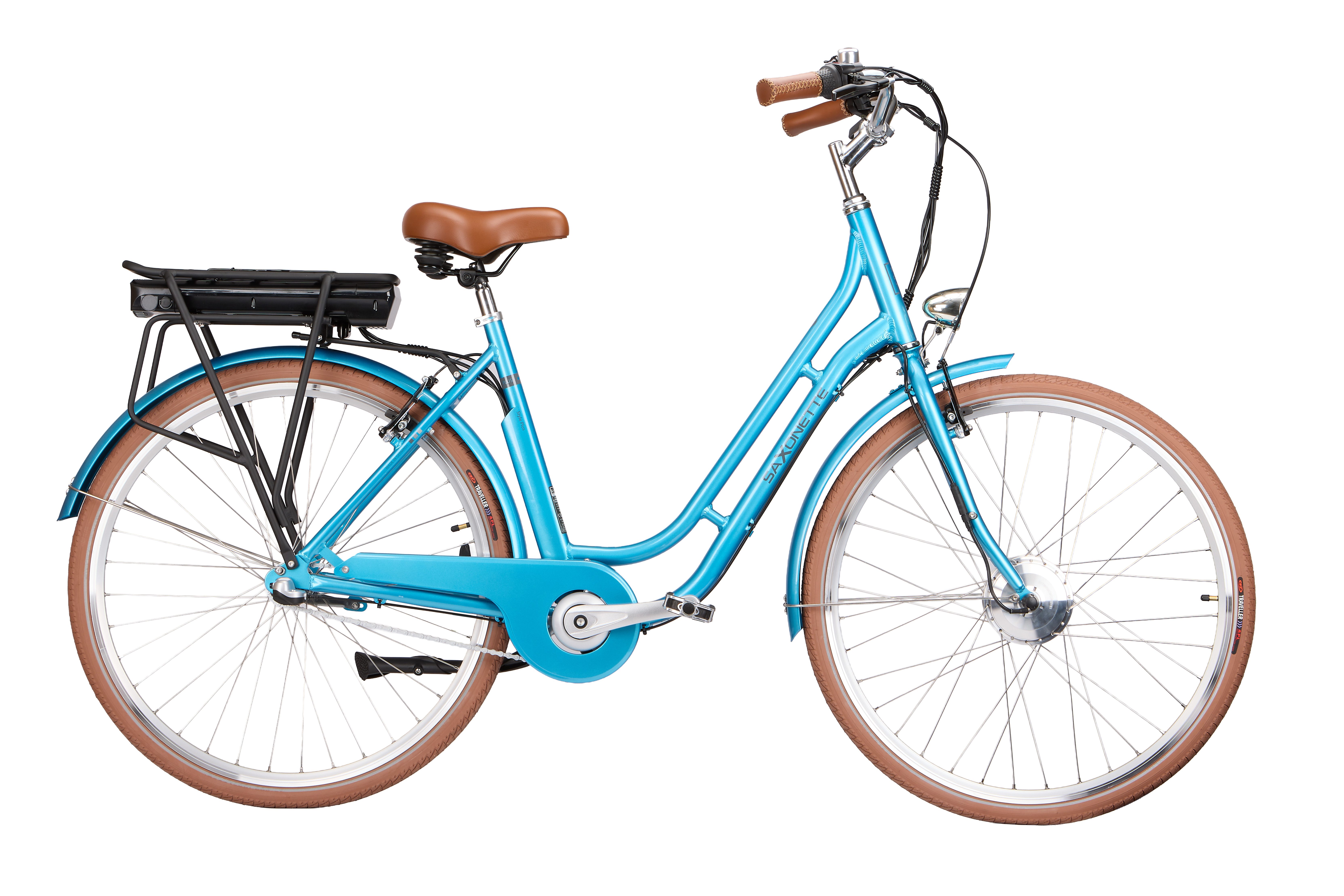 SAXONETTE E-Bike Cityrad Saxonette Style Plus 2.0, 3 Gang, Nabenschaltung, Frontmotor, 375 Wh, (mit Akku-Ladegerät), Pedelec, Elektrofahrrad für Damen u. Herren