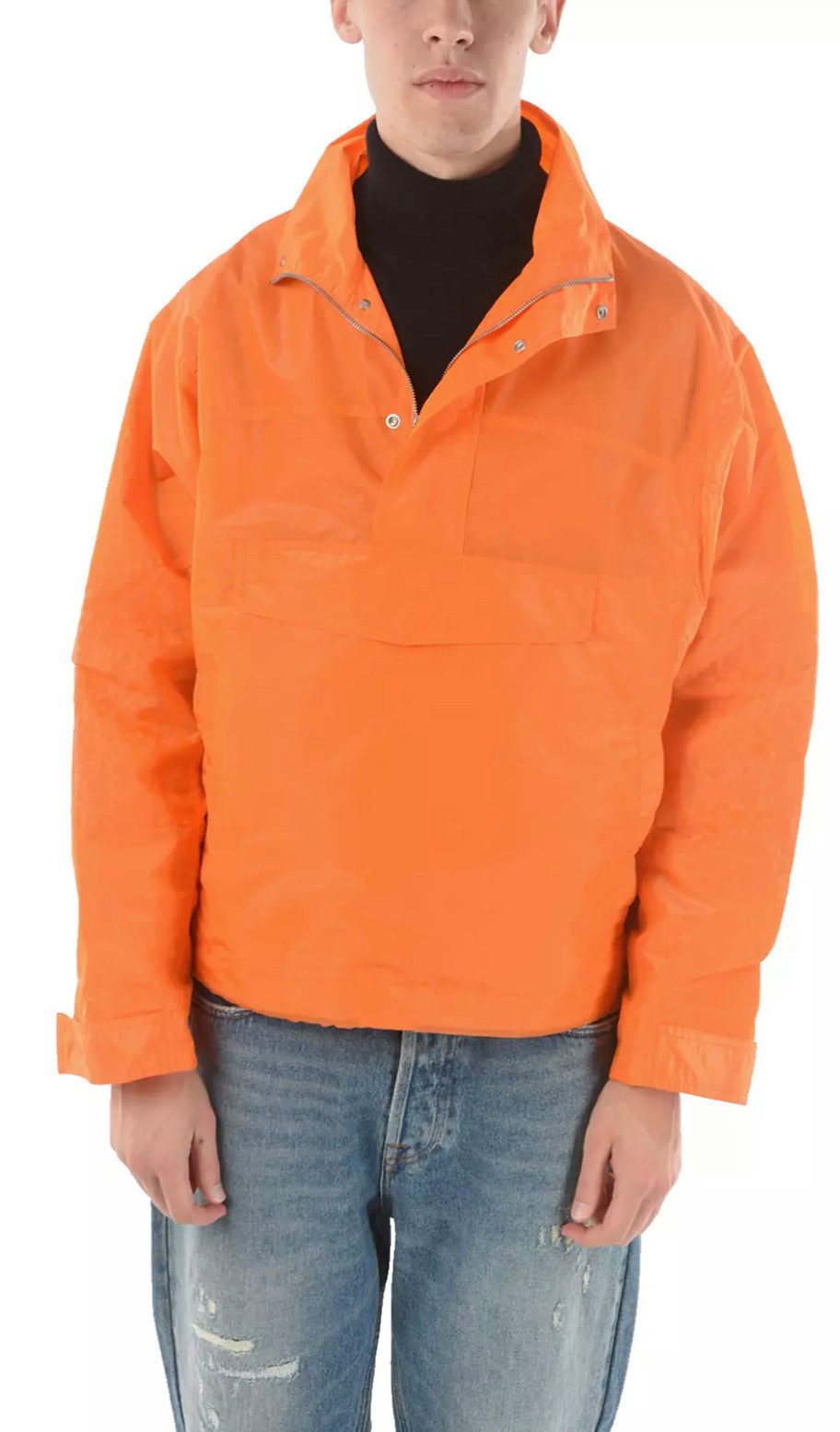 Dior Blouson Homme Oblique Anorak Jacke Verstellbarer Kordelzug, Verdeckte Druckknöpfe, Halb-Rei