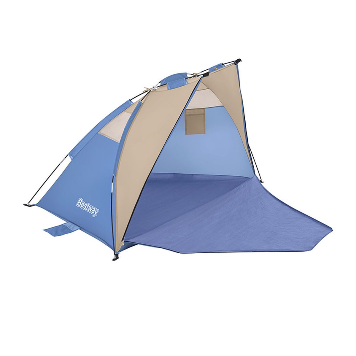 Strandmuschel Bestway Strandmuschel Windschutz Strandzelt 200 x 100 x 100 cm Blau