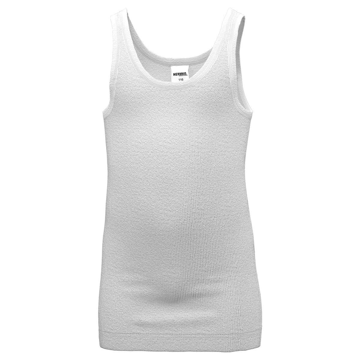 HERMKO Achseltop 92008 100 % Bio-Baumwolle Doppelripp Achselshirt hergestellt in EU