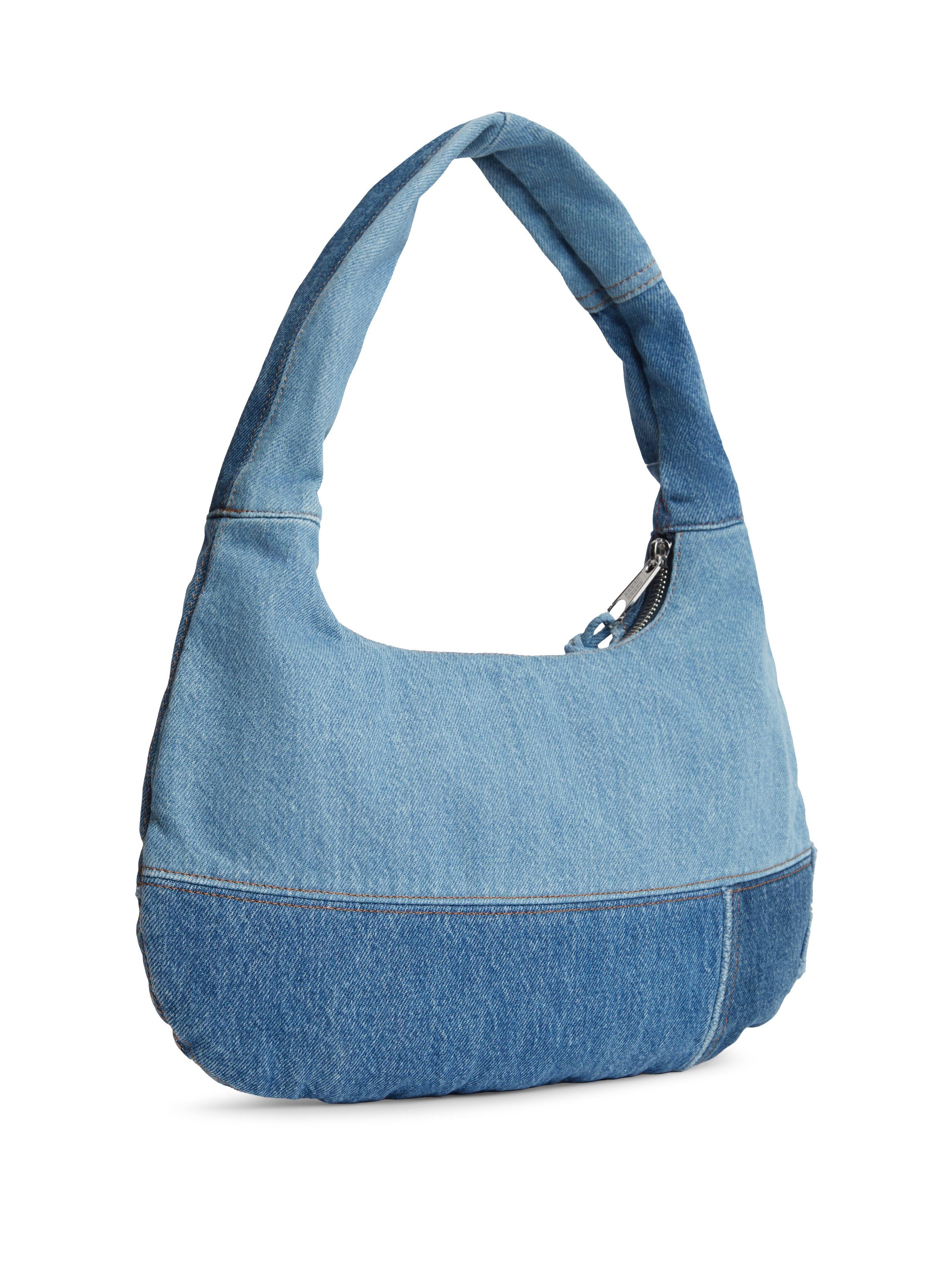 Tommy Jeans Schultertasche TJW DENIM PATCHWORK SHOULDER BAG, Damen Schultertasche, Umhängetasche, Cross-Body Bag im Jeans-Look