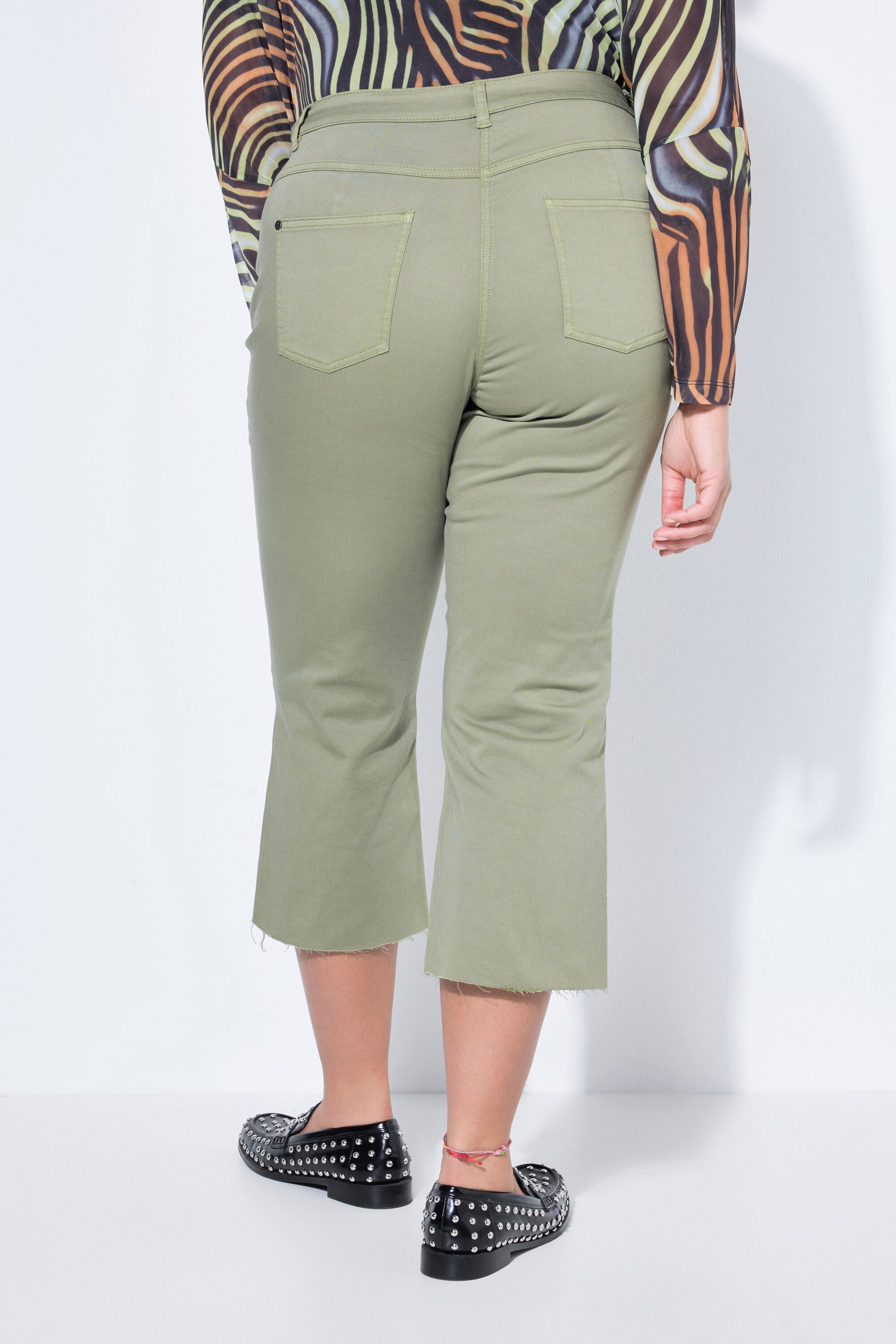 Angel of Style Regular-fit-Jeans 7/8-Jeans Claire Stretchkomfort geschnittener Saum