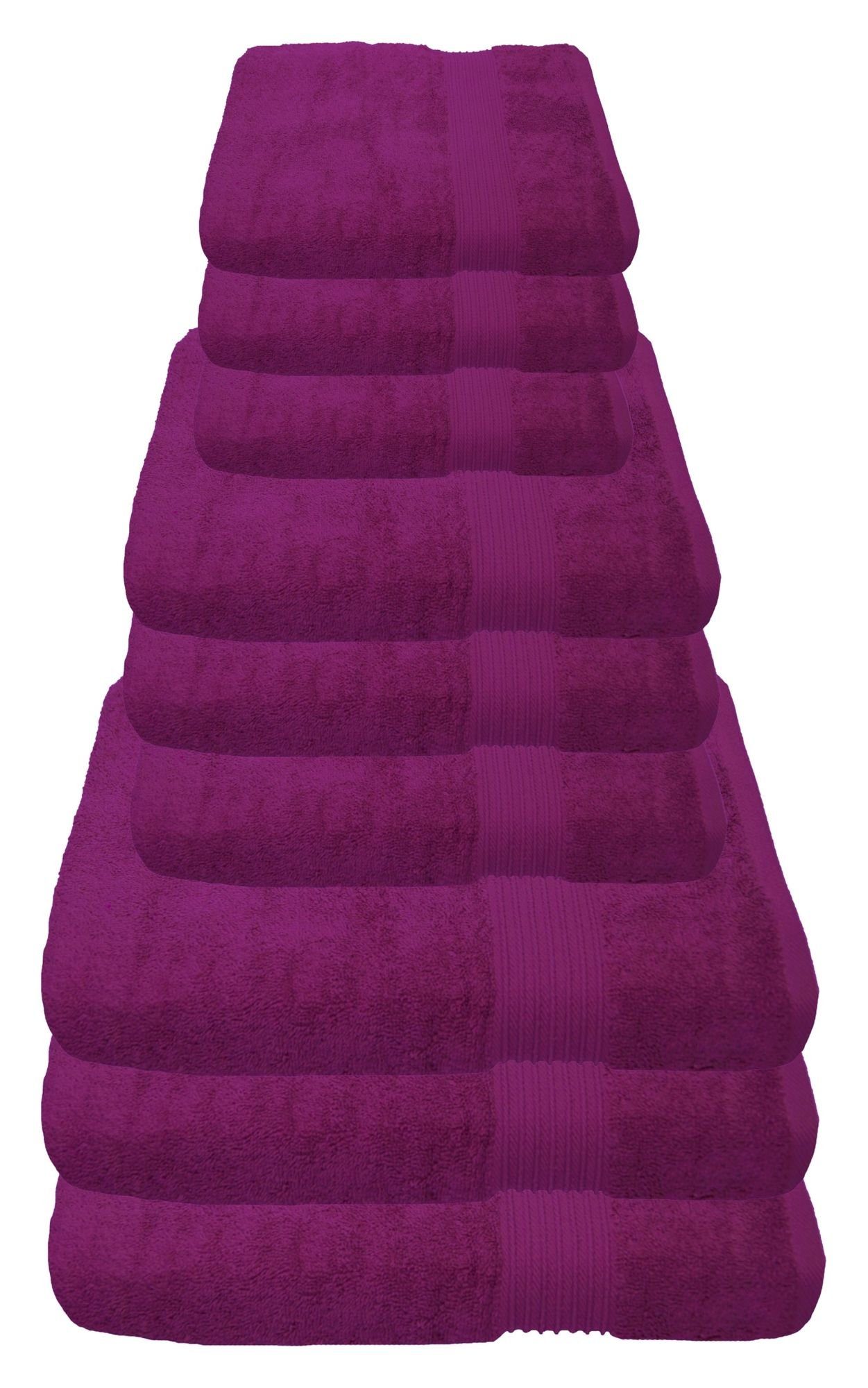 Julie Julsen Handtücher 9-Handtücher-Fuchsia, Baumwolle (9-St) günstig online kaufen