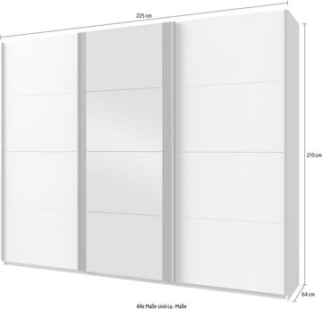 Wimex Schwebetürenschrank Bern Schiebetürenschrank TOPSELLER Schrank mit zusätzlicher Innenausstattung, Garderobe