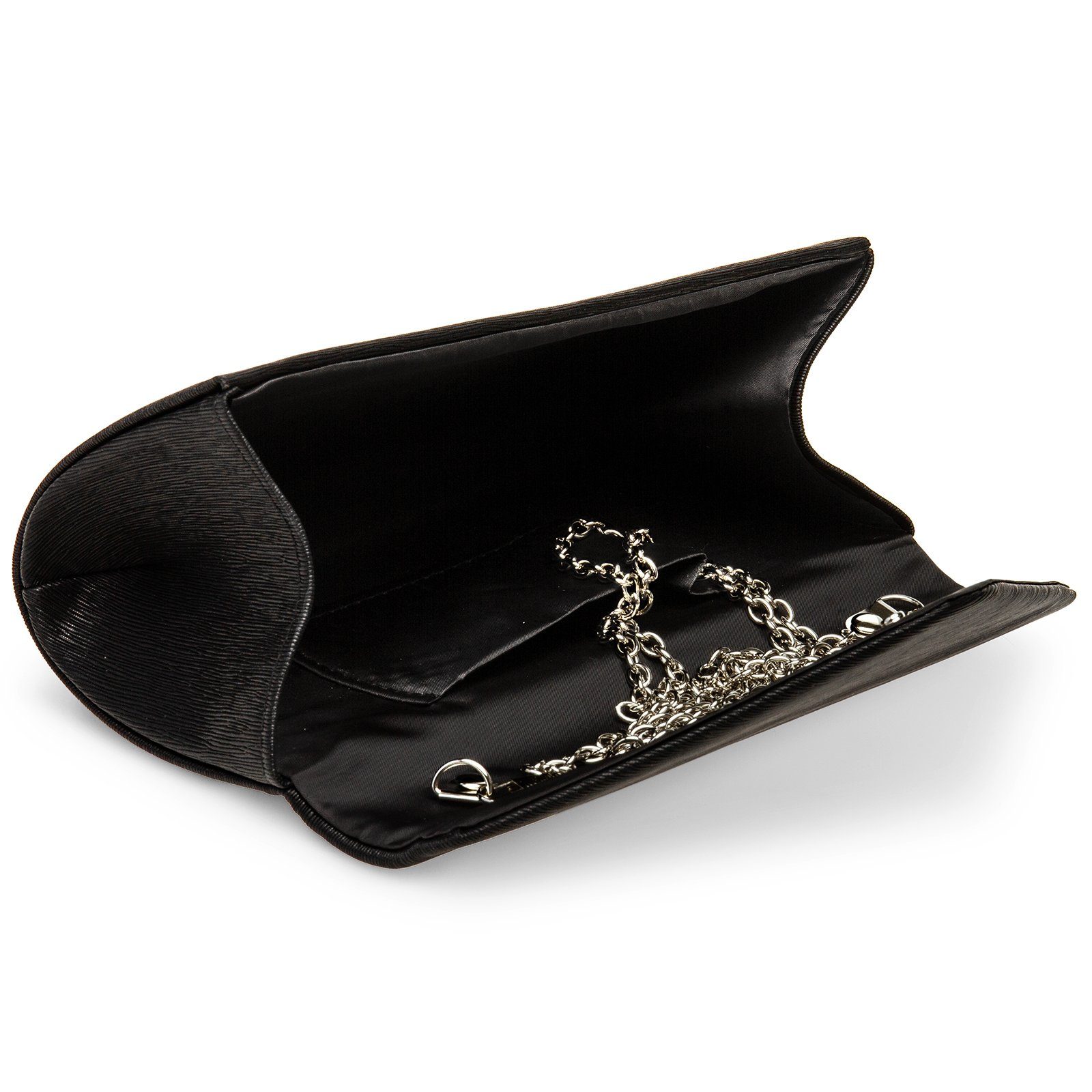 Caspar Clutch TA518 Damen kleine elegante Glanz Abendtasche