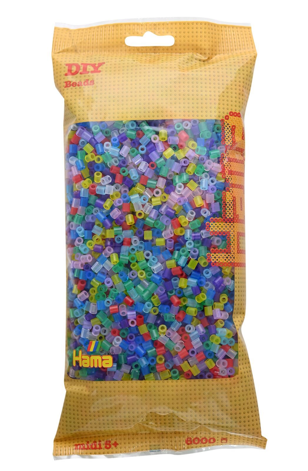 Hama Perlen Bügelperlen Hama Beutel mit 6000 Midi-Bügelperlen