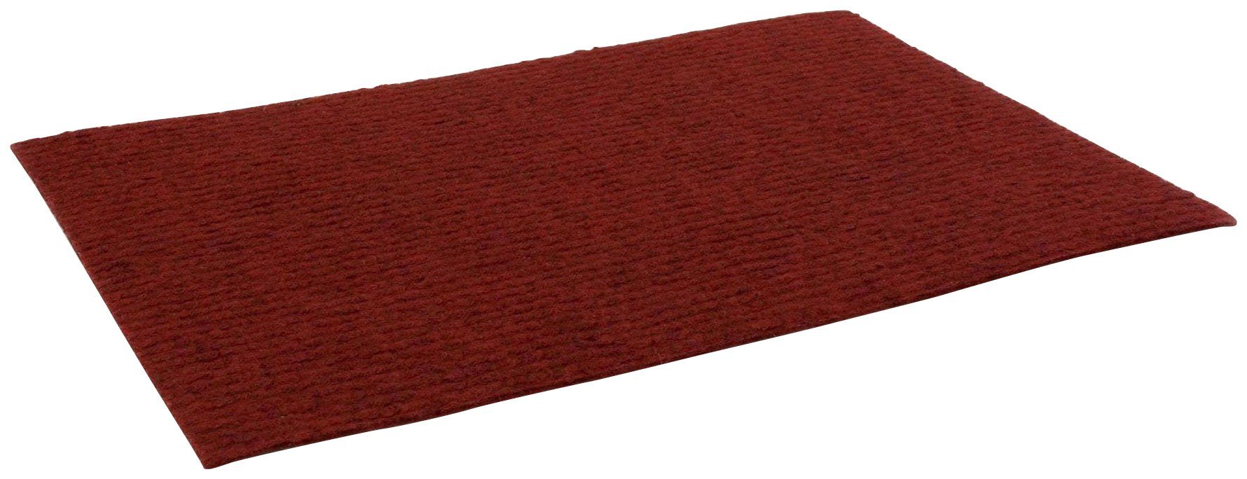Nadelvliesteppich MALTA, Primaflor-Ideen in Textil, rechteckig, Höhe: 2,5 mm, strapazierfähig, Uni-Farben, Kurzflor Teppich, Nadelvlies rot