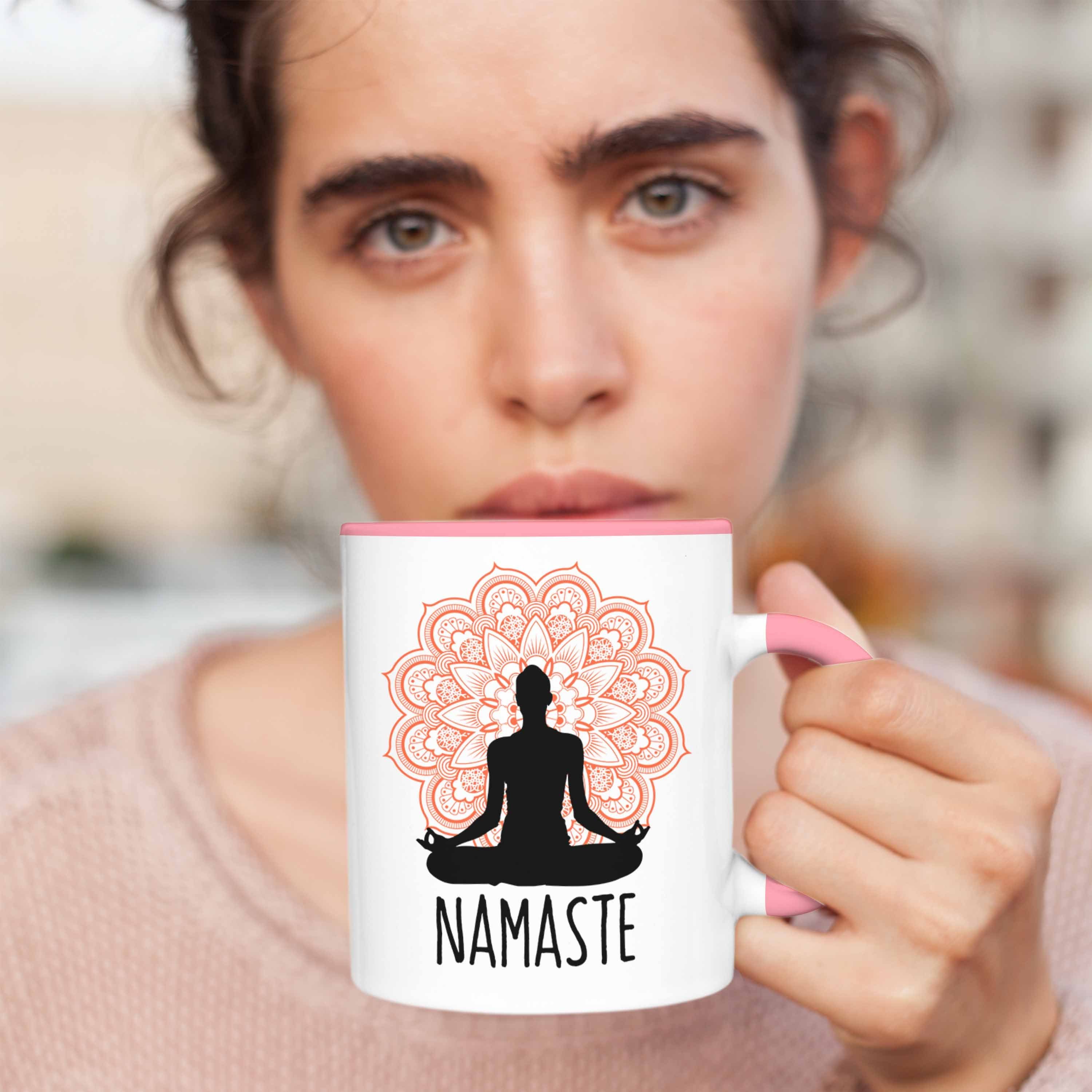 Trendation Tasse Meditations-Tasse Inspirierendes Geschenk für Nama Rosa Meditationliebhaber