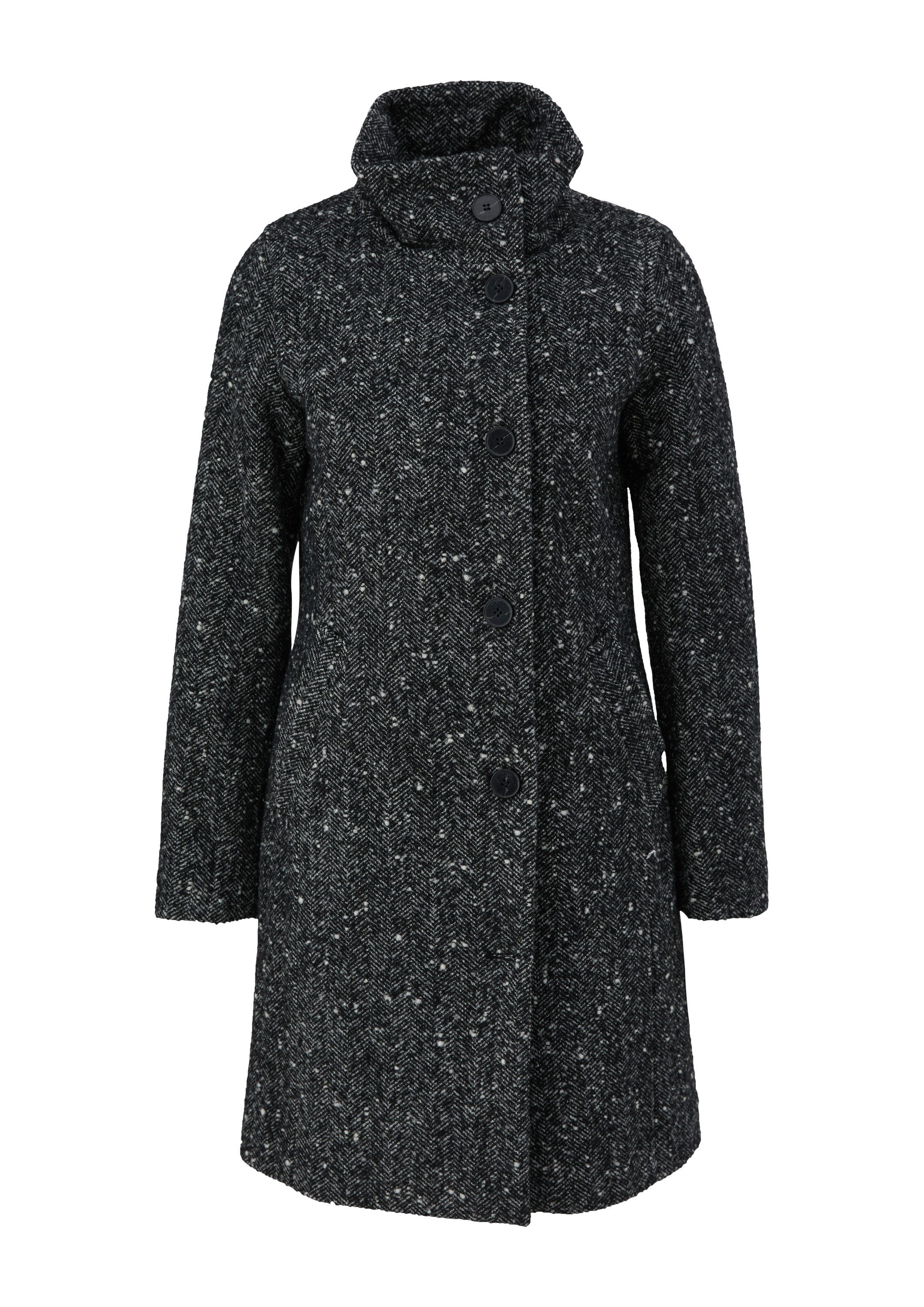 s.Oliver Funktionsmantel Outdoor-Mantel Herringbone-Mantel aus Wollmix günstig online kaufen