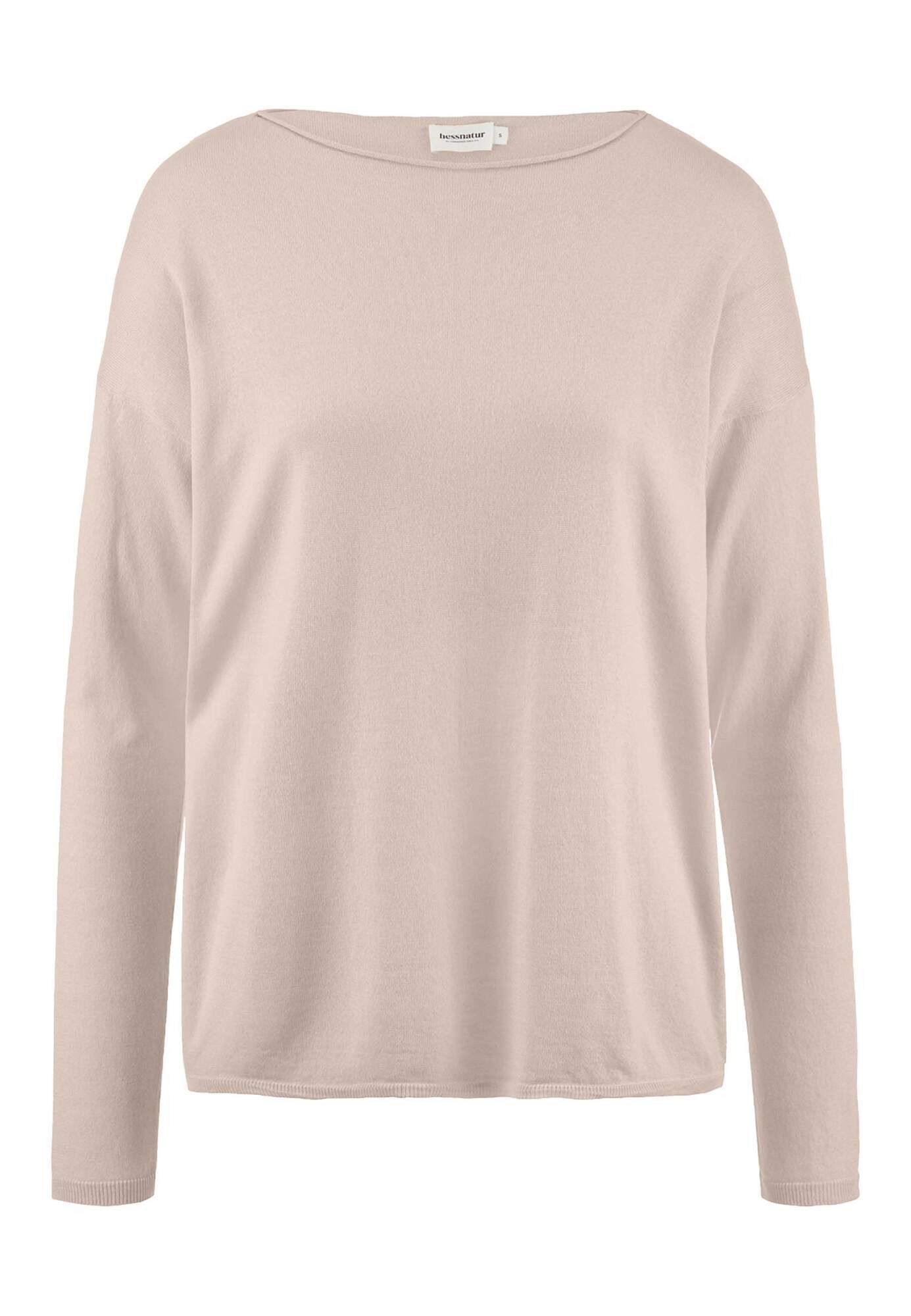 Hessnatur Strickpullover Oversize aus TENCEL™ Lyocell mit Bio-Baumwolle (1-tlg)