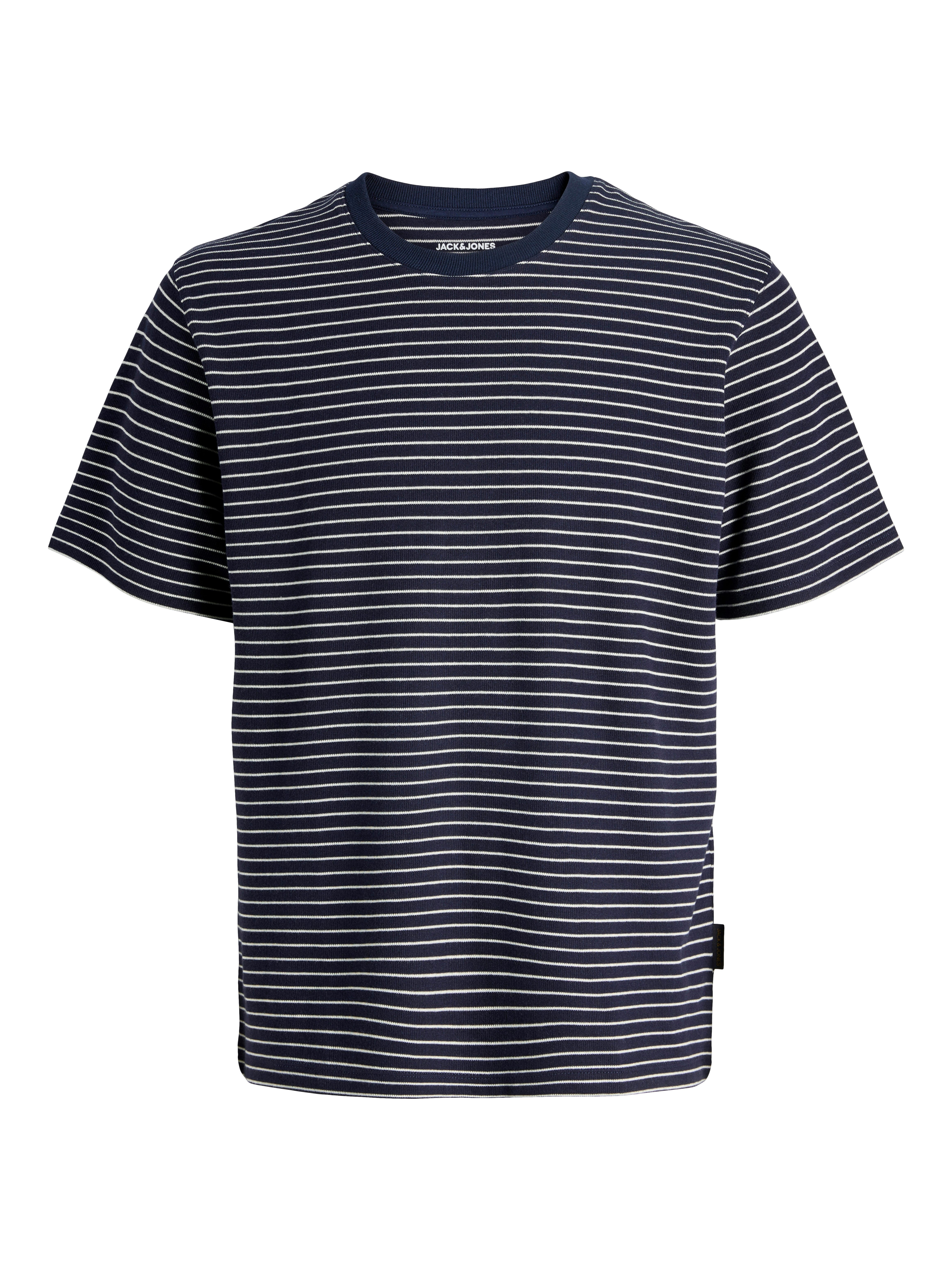 Rundhalsshirt JJEDOVER STRIPED TEE SS CREW NECK SN