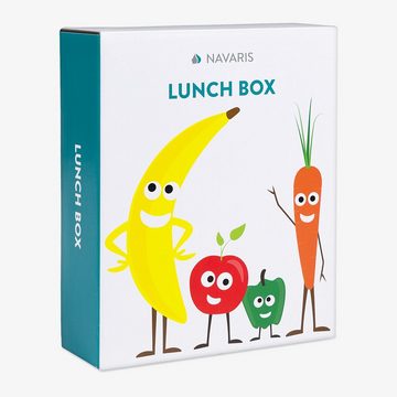Navaris Lunchbox Bento Box Lunch Box Brotdose Vesperbox - auslaufsicher mit variablen, Kunststoff, (1-tlg)