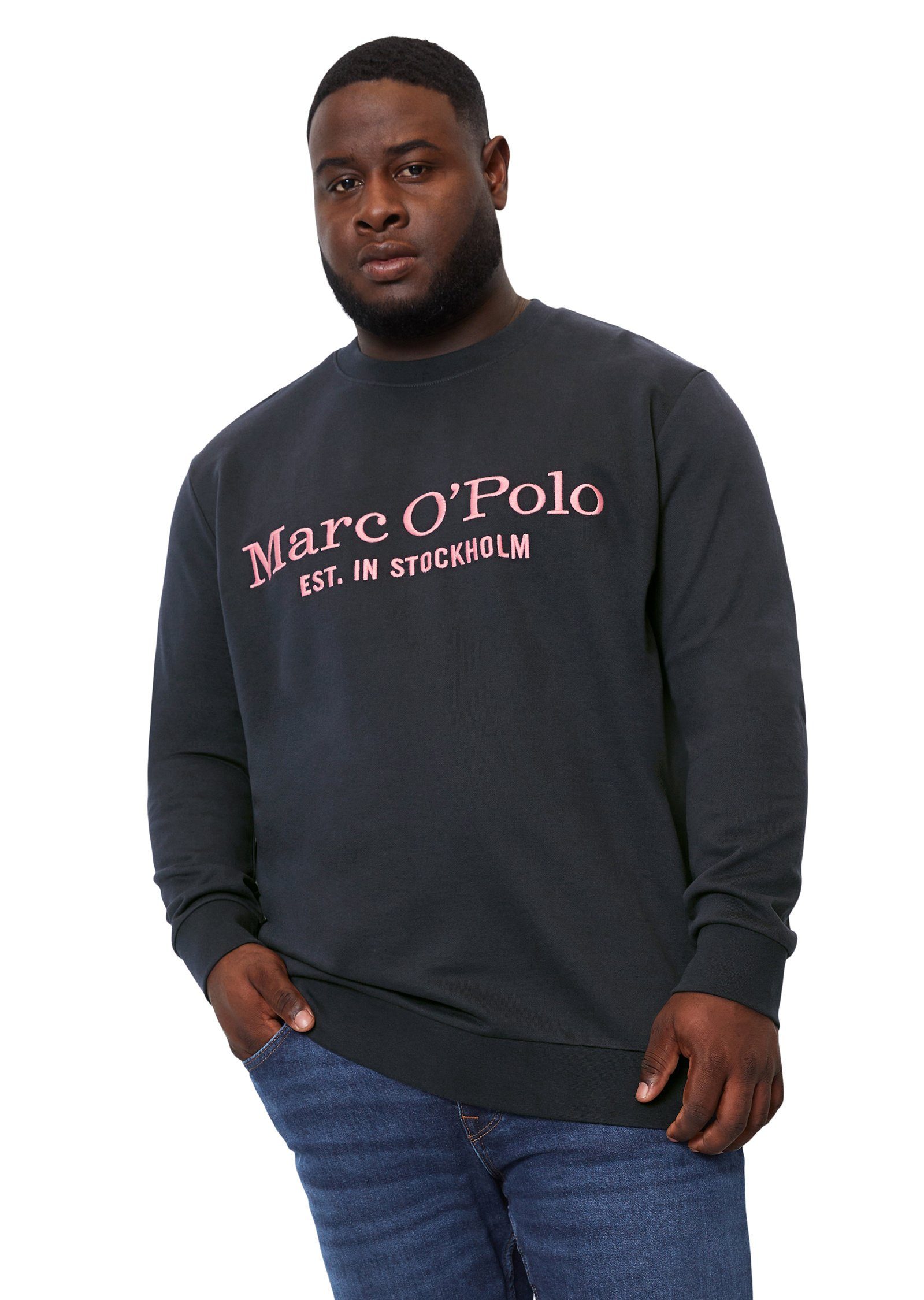 Bio-Baumwolle aus Marc dunkelblau reiner O'Polo Sweatshirt