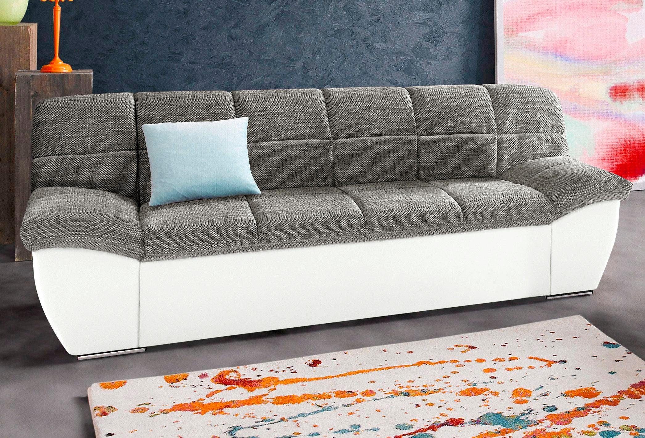 DOMO collection 2-Sitzer SPLASH Breite 211 cm, moderne Sitz- und Rückensteppung, komfortabel, flache Armlehnen zum Entspannen