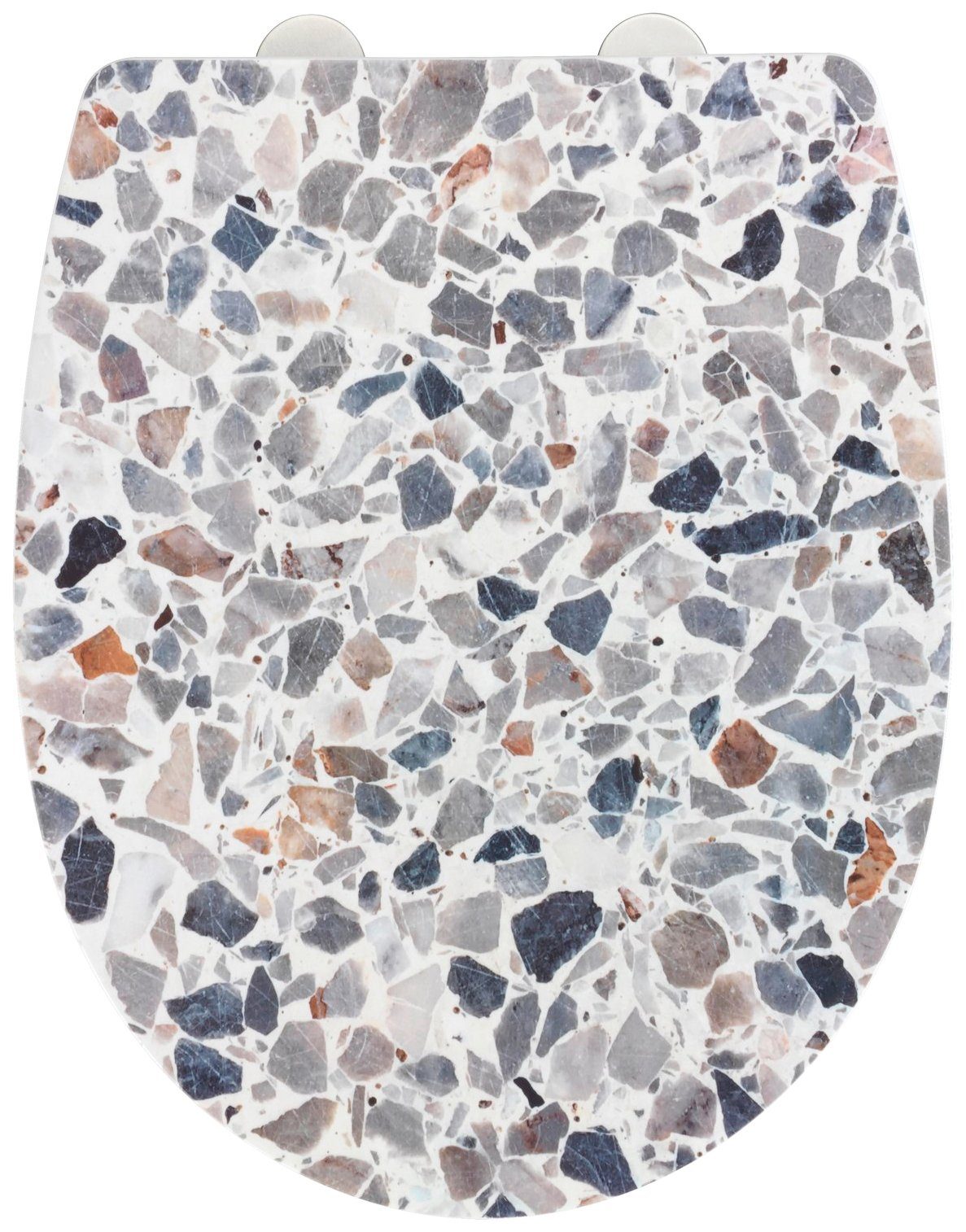 WENKO WC-Sitz Terrazzo High Gloss (1-St), Thermoplast