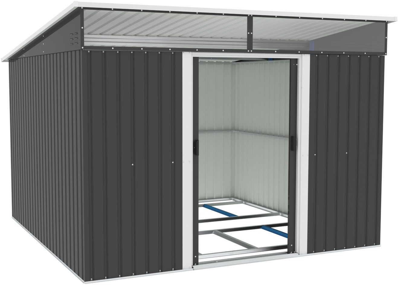 KONIFERA Gerätehaus Metallgerätehaus, BxT: 282x281 cm, wetterfest und langlebig, nahezu wartungsfrei