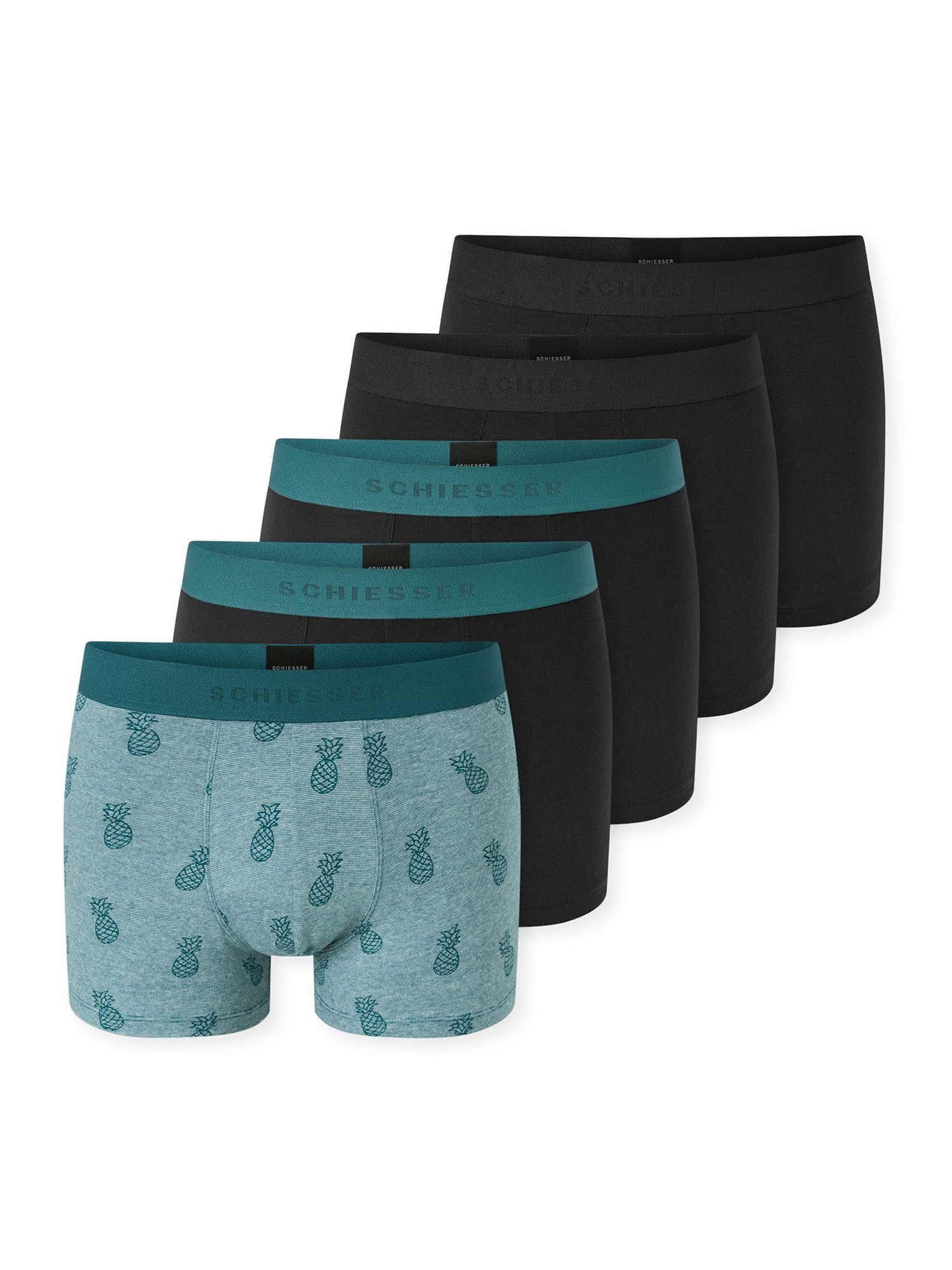 Schiesser Trunk 955 (5-St) Unterhose, Unterwäsche, Boxer Trunk günstig online kaufen